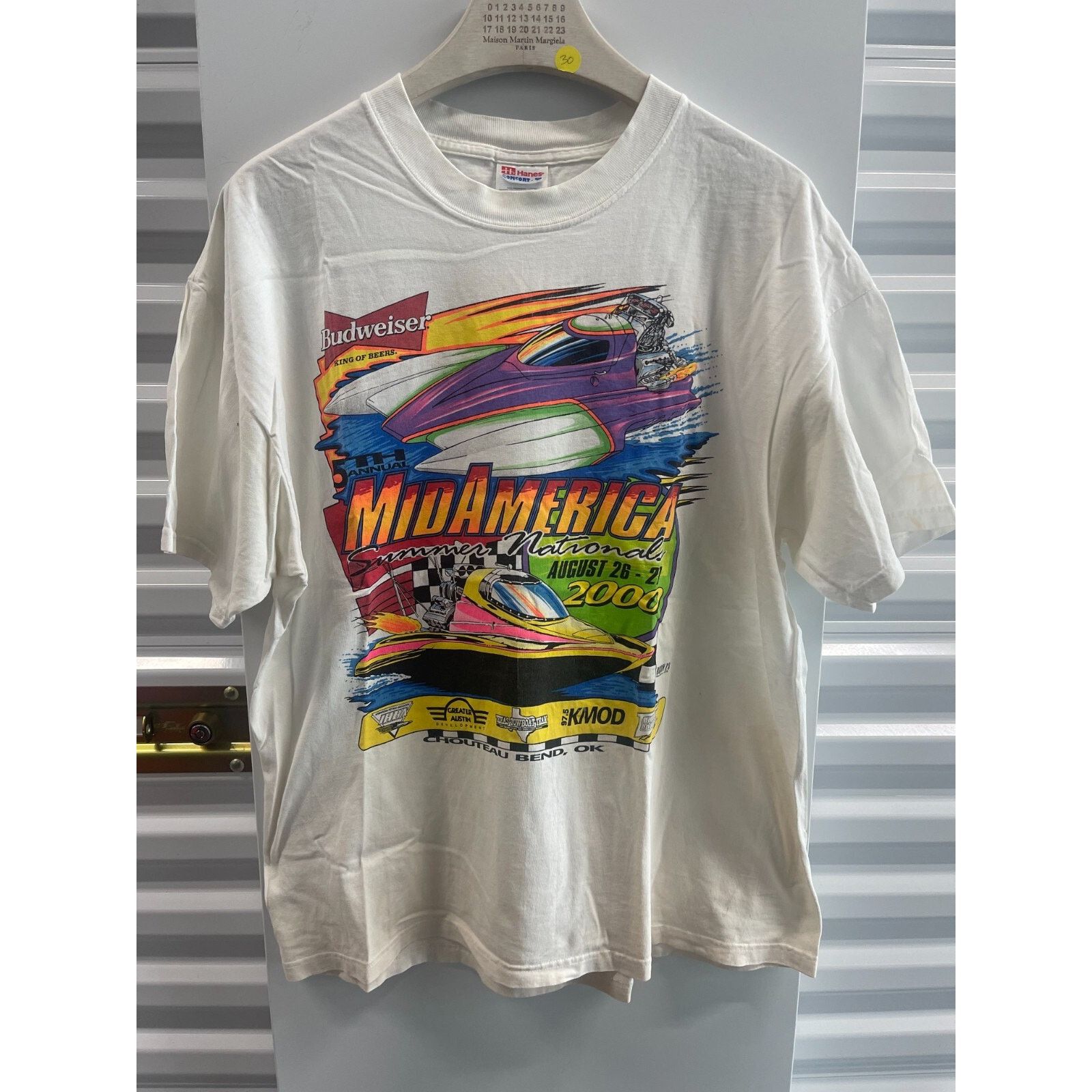 Hanes VTG 2000 MIDAMERICA SUMMER NATIONALS BUDWEISDER BOAT RACE XL Size US XL / EU 56 / 4 - 1 Thumbnail