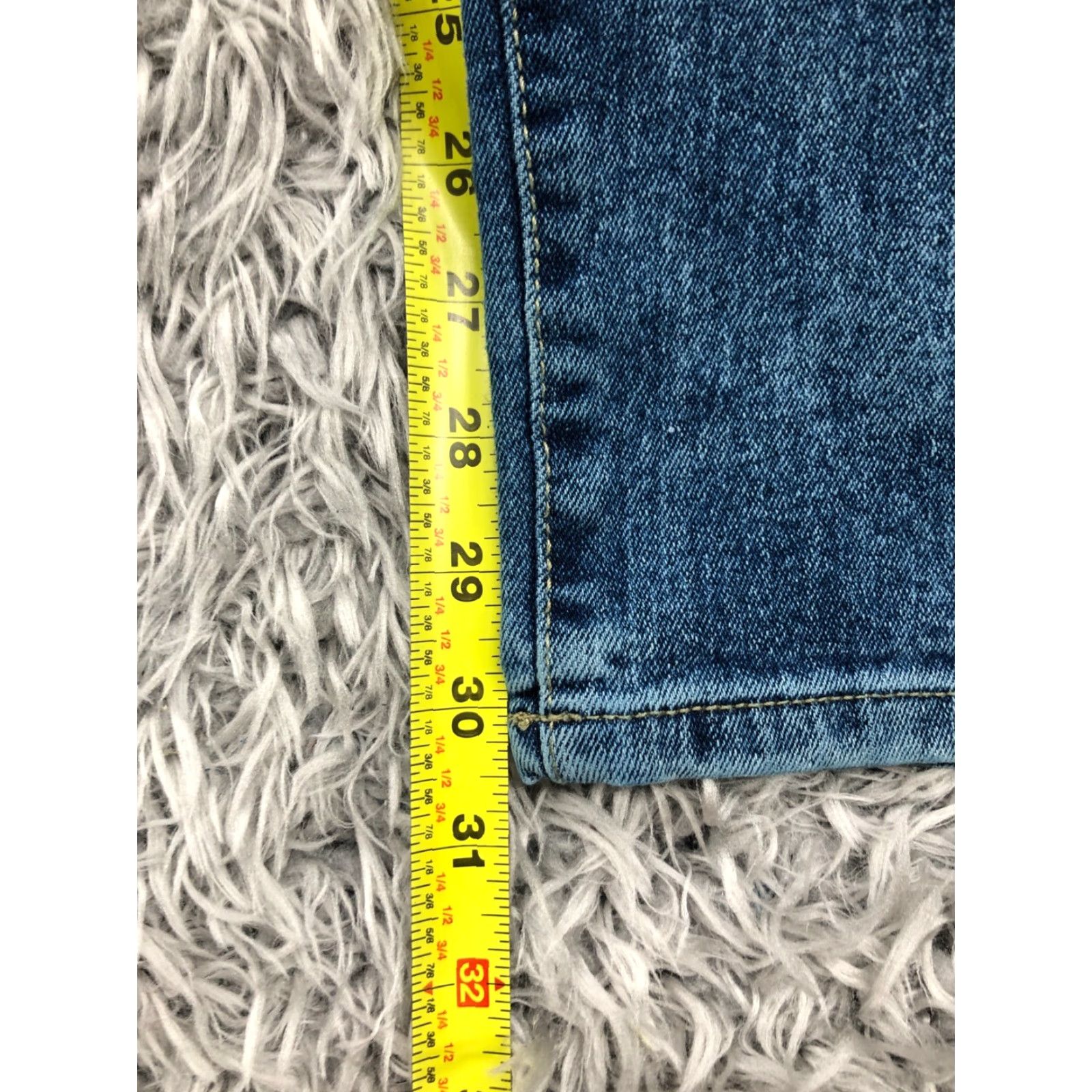Southpole Southpole Jeans Skinny Mens 34x32 Regular Mid Blue Denim 5-Pocket Belt Loops Cotton Blend Size US 34 / EU 50 - 3 Thumbnail