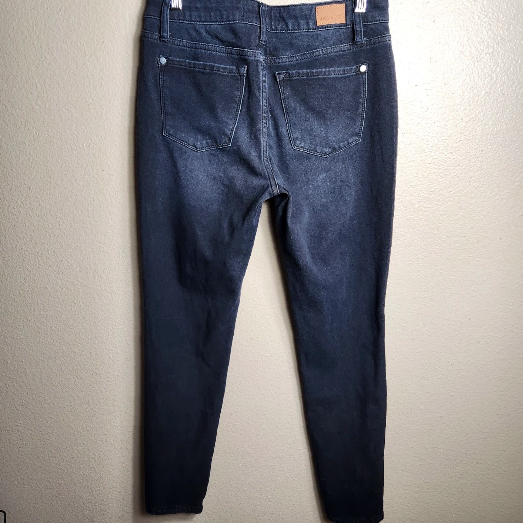 VINTAGE Judy Blue Womens Jeans Skinny Midrise Black Denim 27 Inch