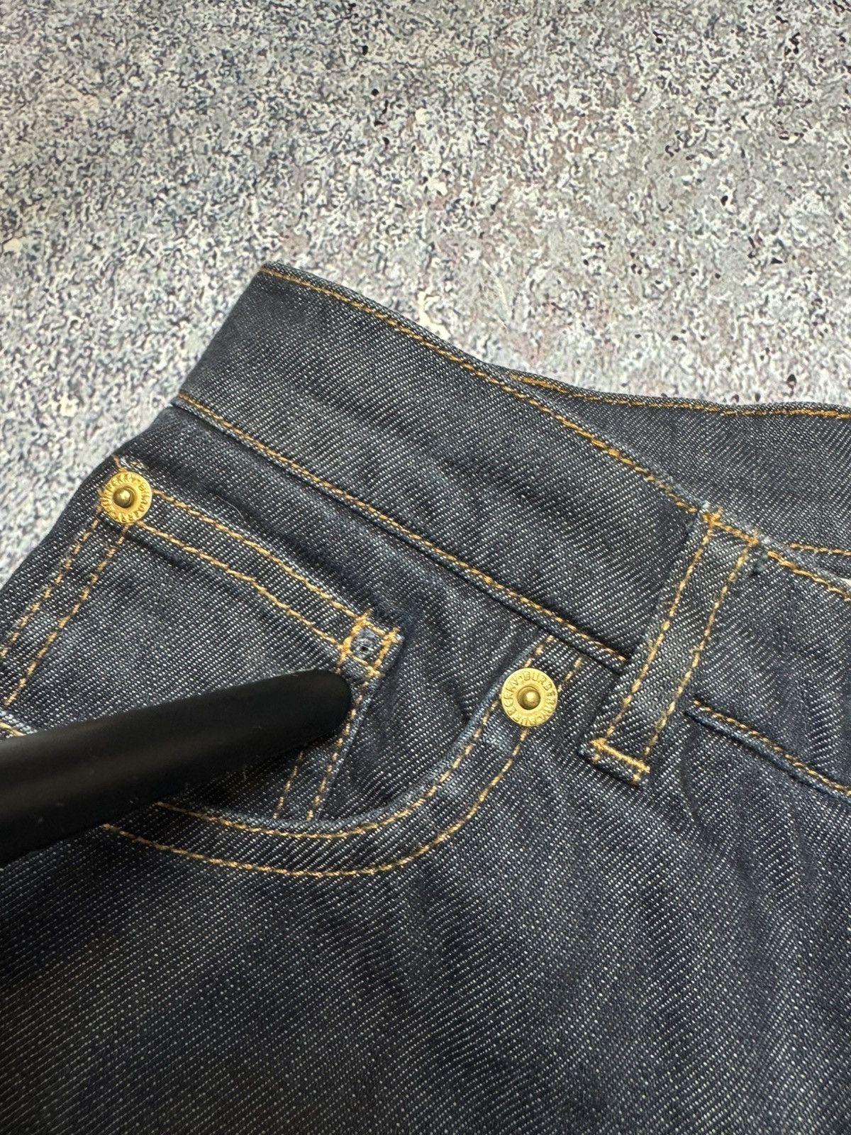 Burberry × Vintage 💥VERY RARE VINTAGE BURBERRY LONDON BIG LOGO JEANS Size 26" / US 2 / IT 38 - 24 Thumbnail
