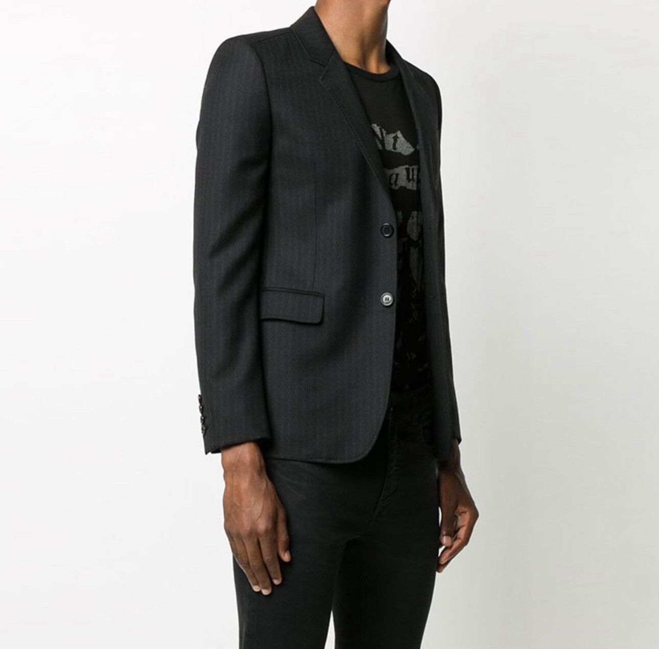 Saint Laurent Paris Saint Laurent 2020 black single-breasted blazer Size 44S - 9 Thumbnail
