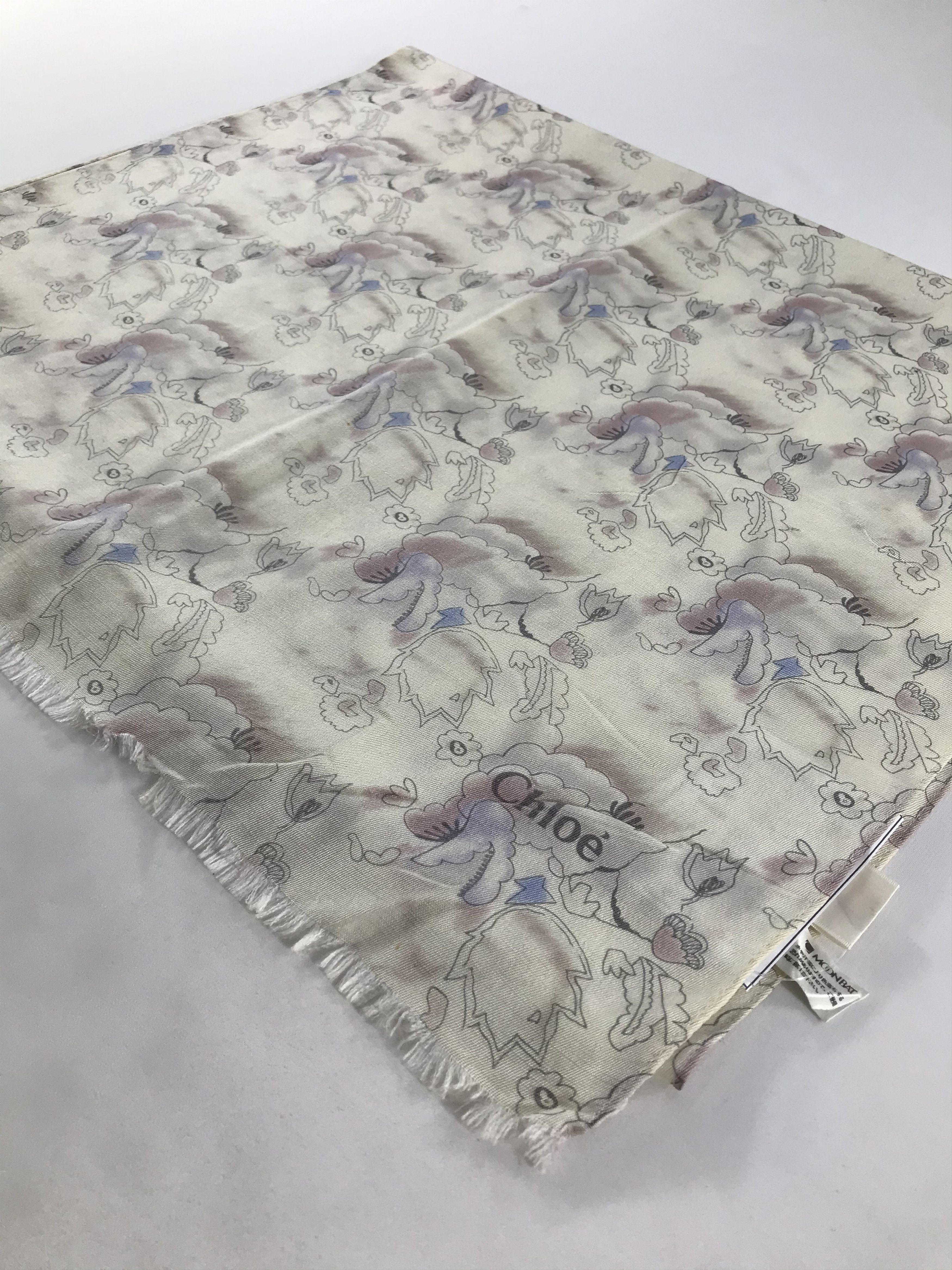 Chloe Vintage Chloe Scarf/Muffler/Neckwear MF1090 Size ONE SIZE - 3 Thumbnail