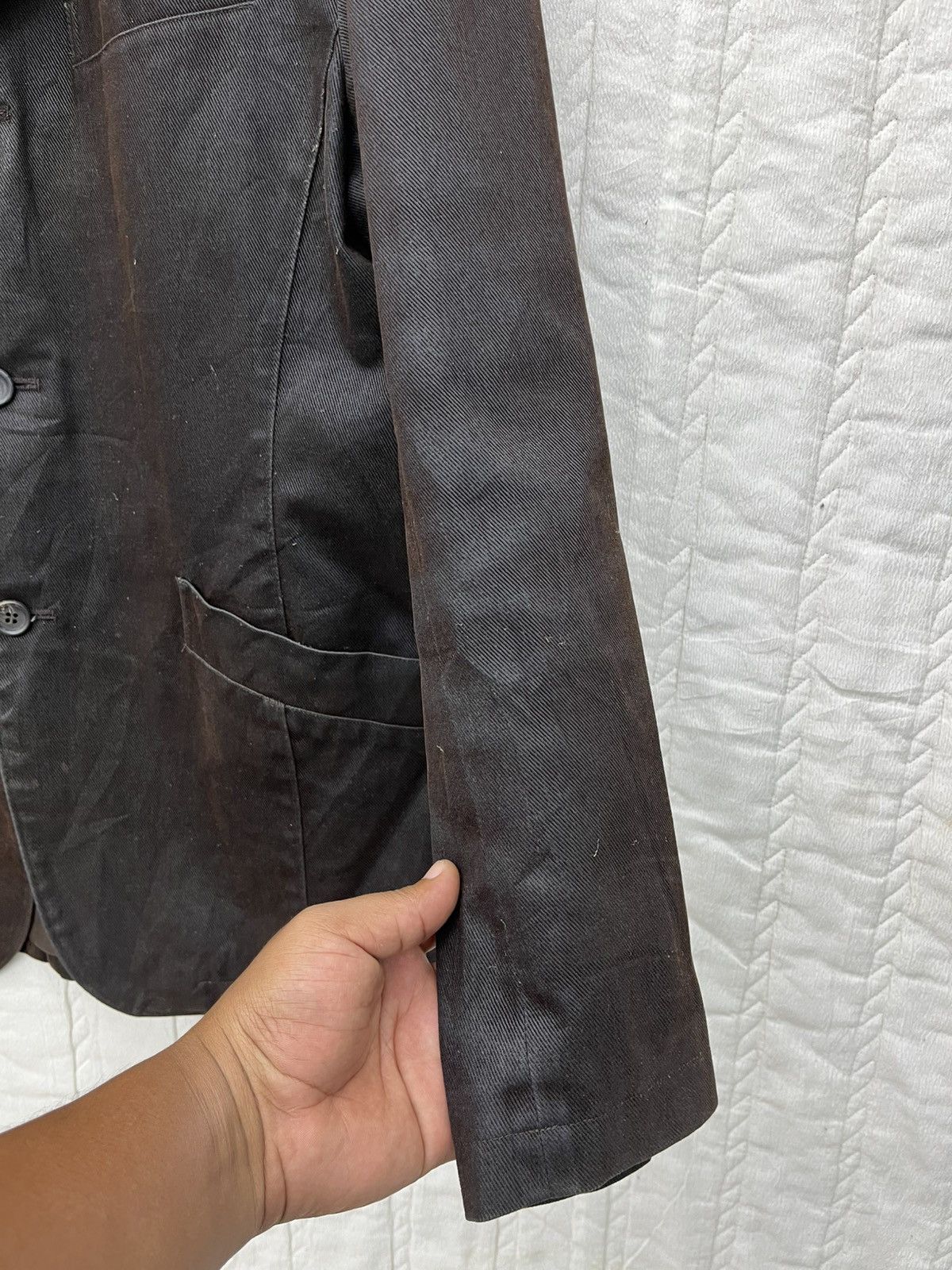 Tornado Mart ARCHIVE🔥TORNADO MART WAXED BLAZER JACKET Size M / US 6-8 / IT 42-44 - 4 Thumbnail