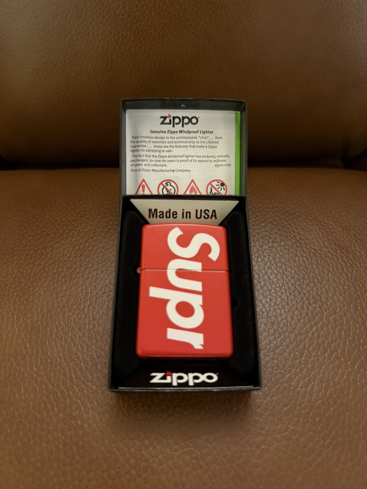 Supreme × Zippo Supreme Zippo lighter Size ONE SIZE - 1 Thumbnail
