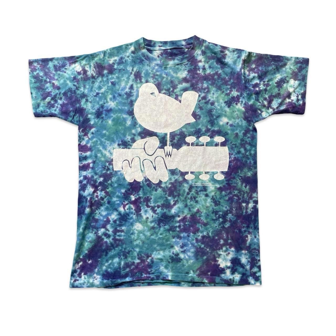 Designer Vintage Woodstock Festival 1994 Tie-Dye Graphic Tee Size US XL / EU 56 / 4 - 1 Thumbnail