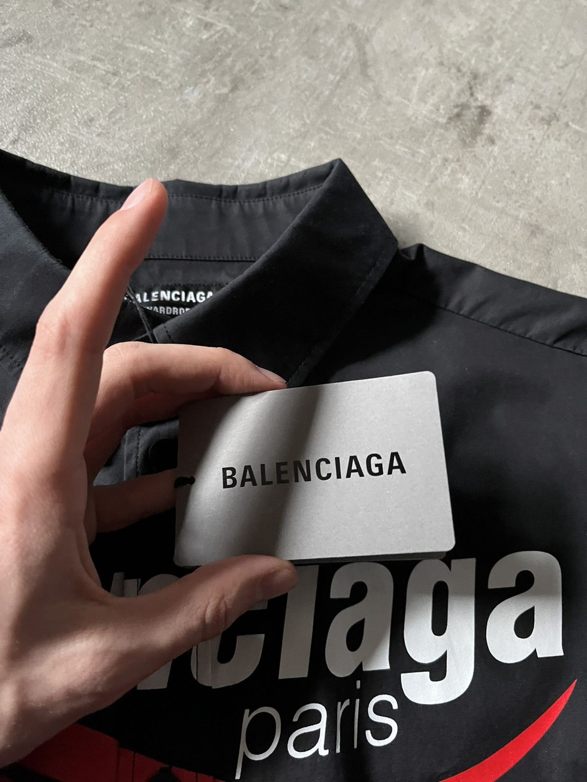 Balenciaga Balenciaga Recycling logo print eco FW21 button up shirt Size US M / EU 48-50 / 2 - 10 Thumbnail