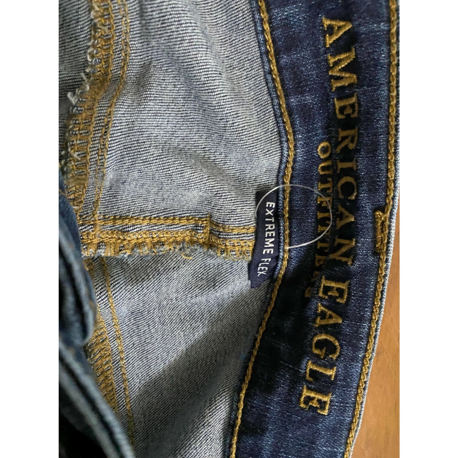 American Eagle Outfitters American Eagle Jeans Men's Size 32x36 Extreme Flex Slim Straight Dark Wash Size US 32 / EU 48 - 4 Thumbnail