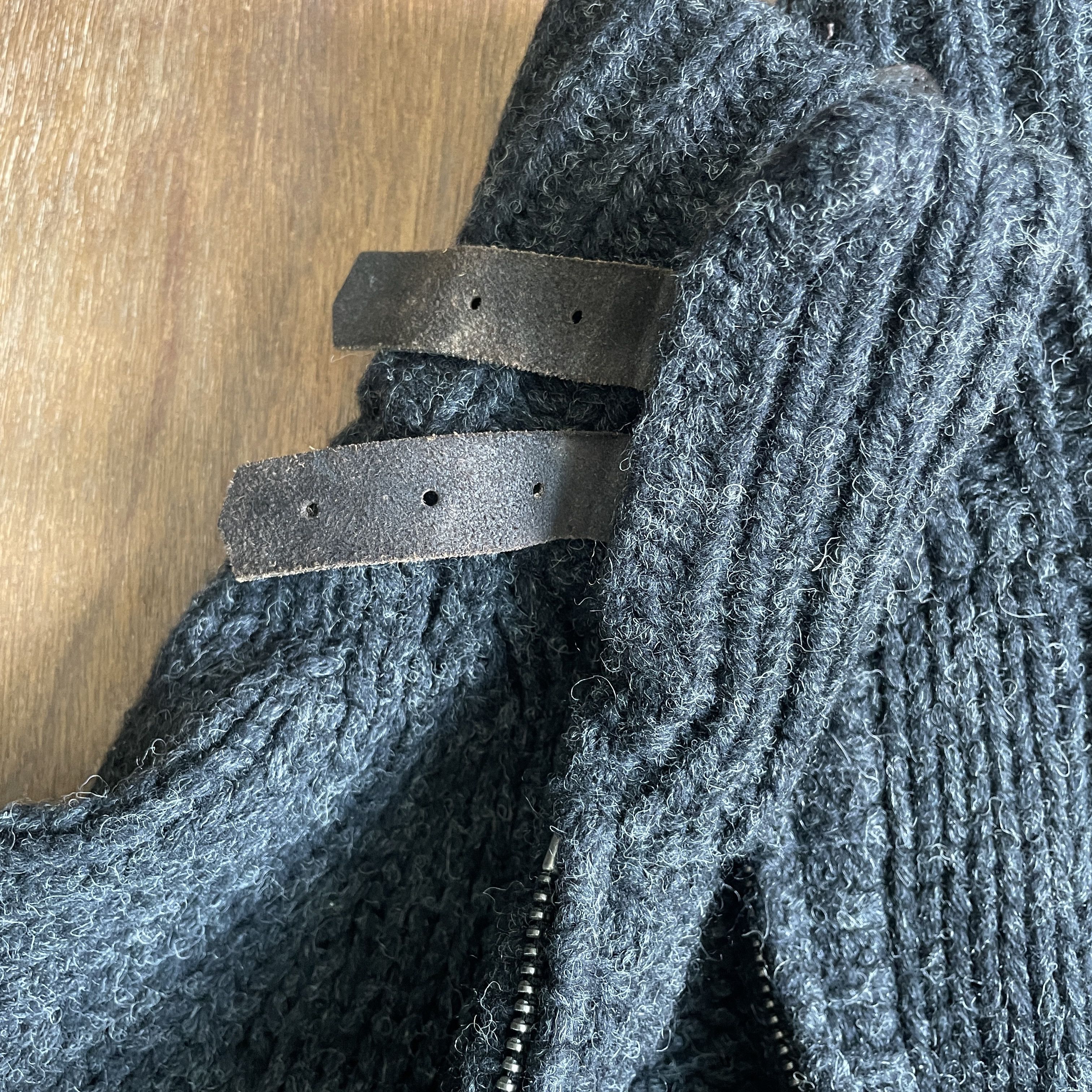 Kris Van Assche Kris Van Assche Wool Knit Sweaters with Leather Belts Buckle Size US M / EU 48-50 / 2 - 5 Thumbnail