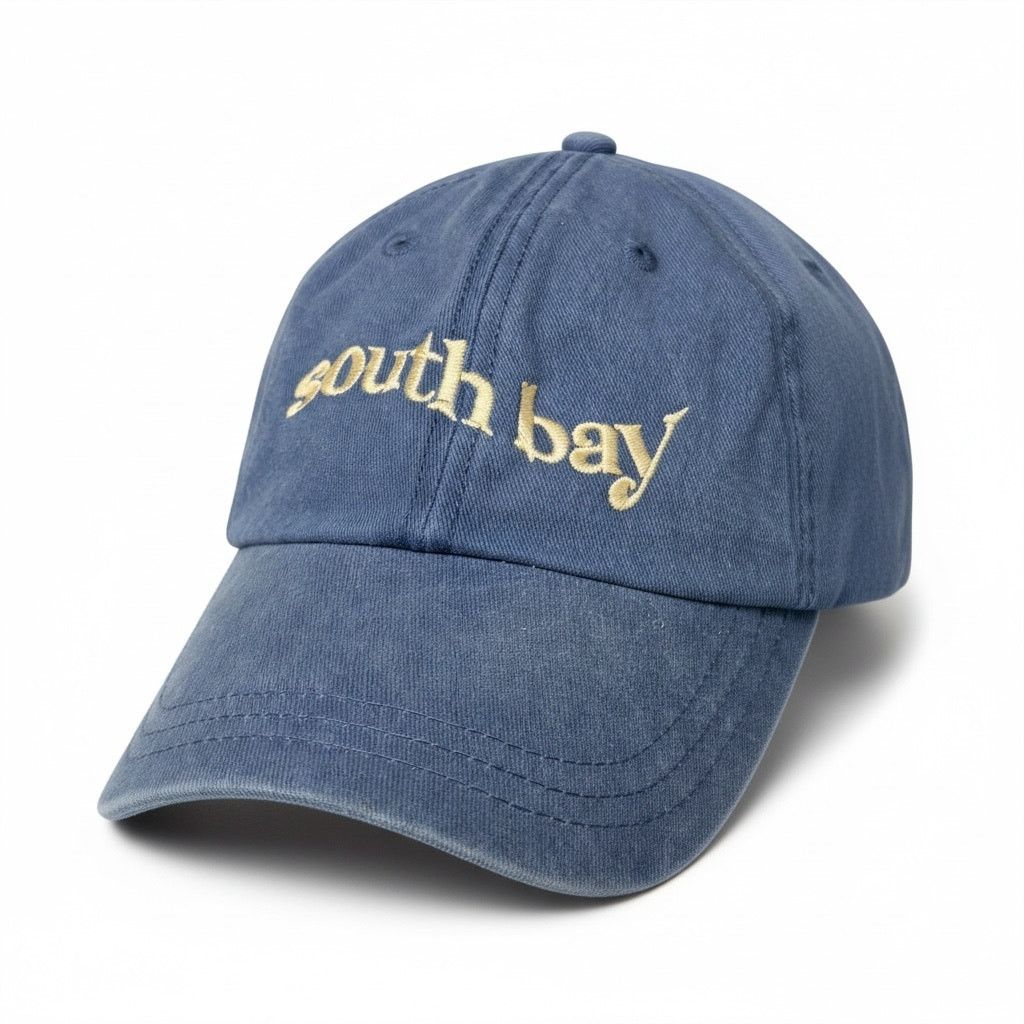 Other South Bay Washed Blue Embroidered Strapback Cap Surf Beach Size ONE SIZE - 1 Thumbnail