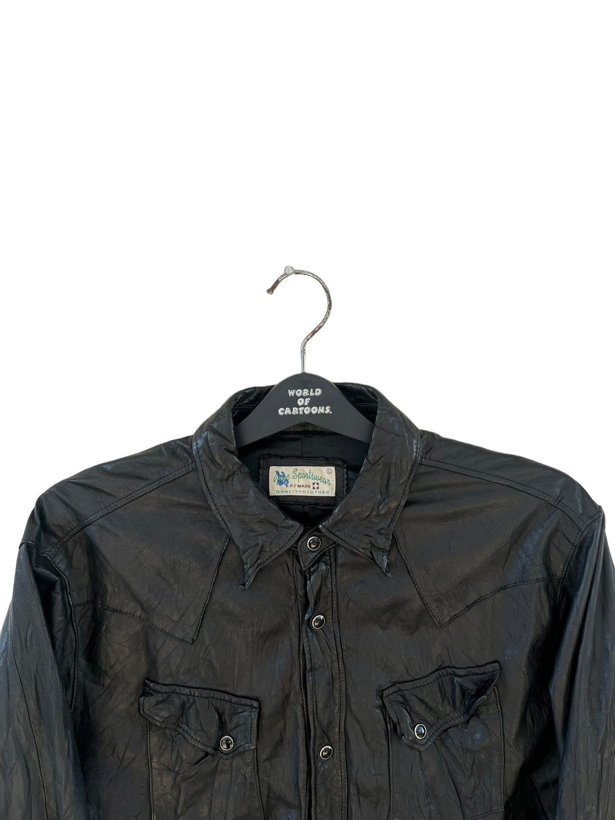 Beams Plus Japan b.P.r Made Fine Sportswear Cow Leather Western Shirt Size US L / EU 52-54 / 3 - 7 Thumbnail