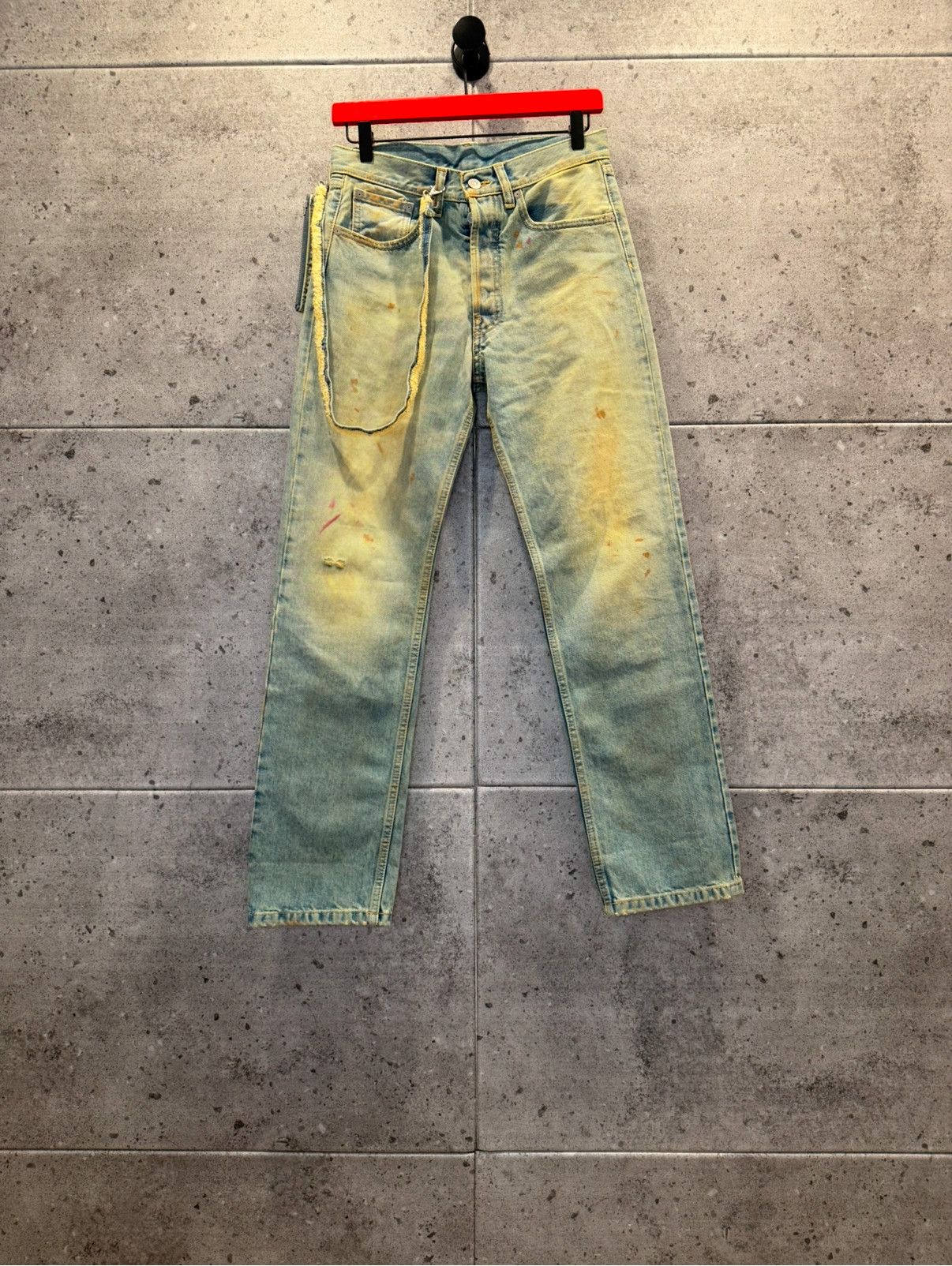 Maison margiela mud wash pocket denim jeans