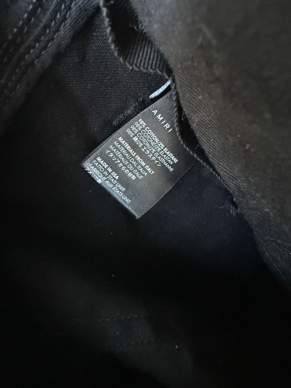 Amiri Unaltered LN Amiri Black Thrasher Jeans Size US 31 - 9 Thumbnail