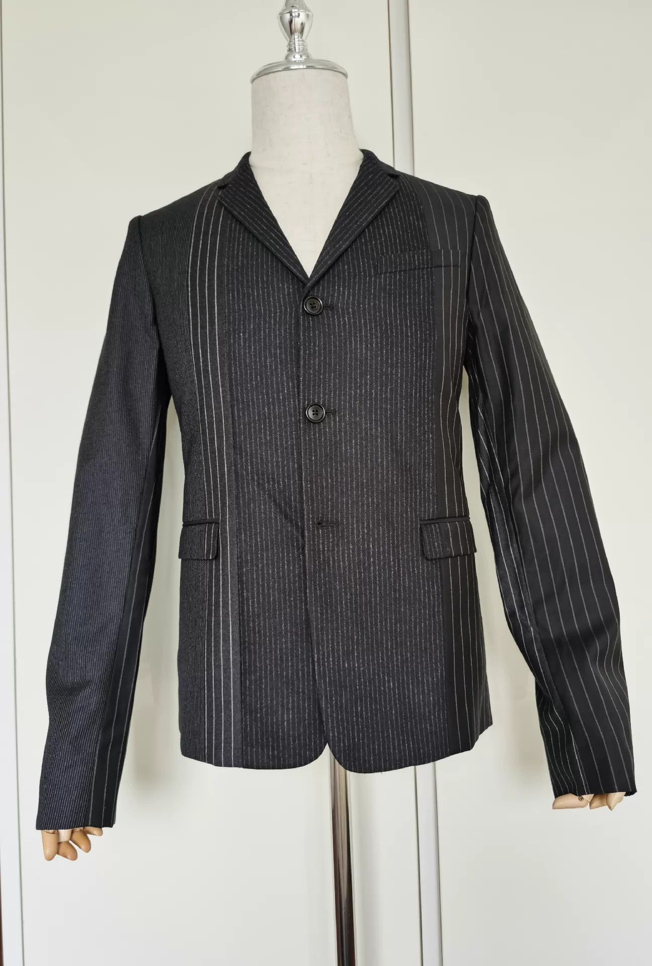 Dior DIOR HOMME Color - Blocked Wool Blazer 48 Worn 2x Size 48R - 1 Thumbnail