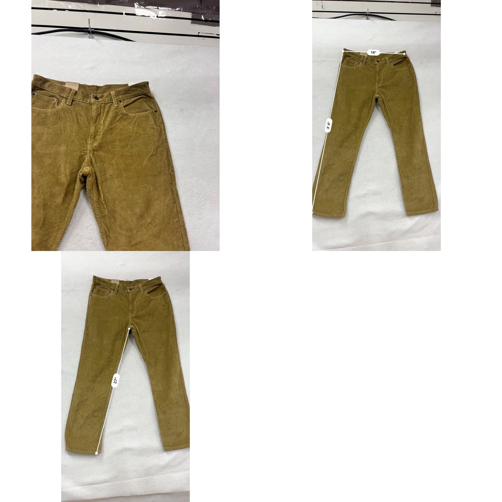 Levi's Levi's Corduroy Pants 33X30 Regular 5-Pocket Tan Brown Corduroy Levi's 500 Series Mens Pants Size US 33 - 8 Thumbnail