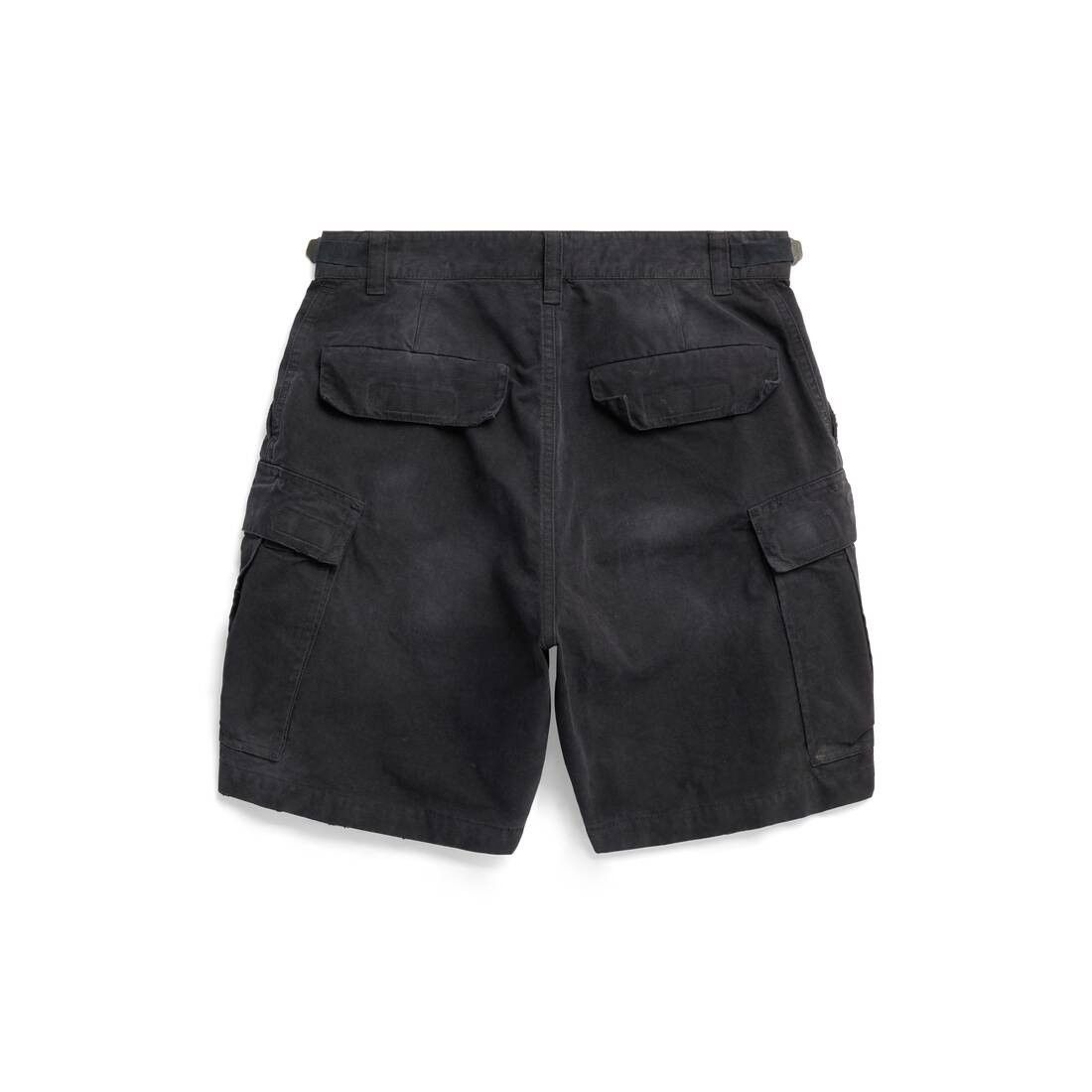 Balenciaga o1srvl11e0425 Large Cargo Shorts in Black Size US 32 / EU 48 - 6 Thumbnail