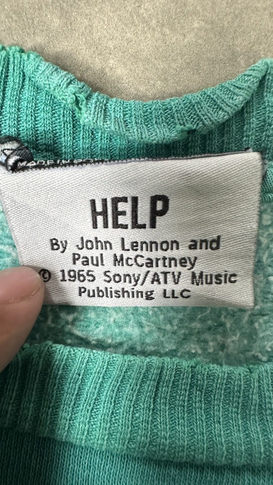 Vintage VINTAGE HELP JOHN LENNON DISTRESSED SWEATSHIRT Size US M / EU 48-50 / 2 - 5 Thumbnail