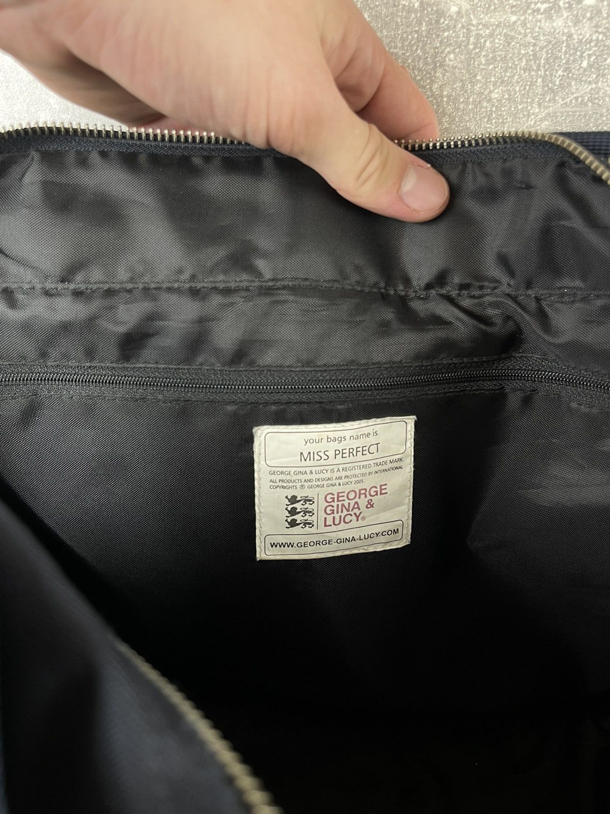George Gina & Lucy George Gina & Lucy Miss Perfect Blue Nylon Shoulder Tote Bag Size ONE SIZE - 10 Thumbnail