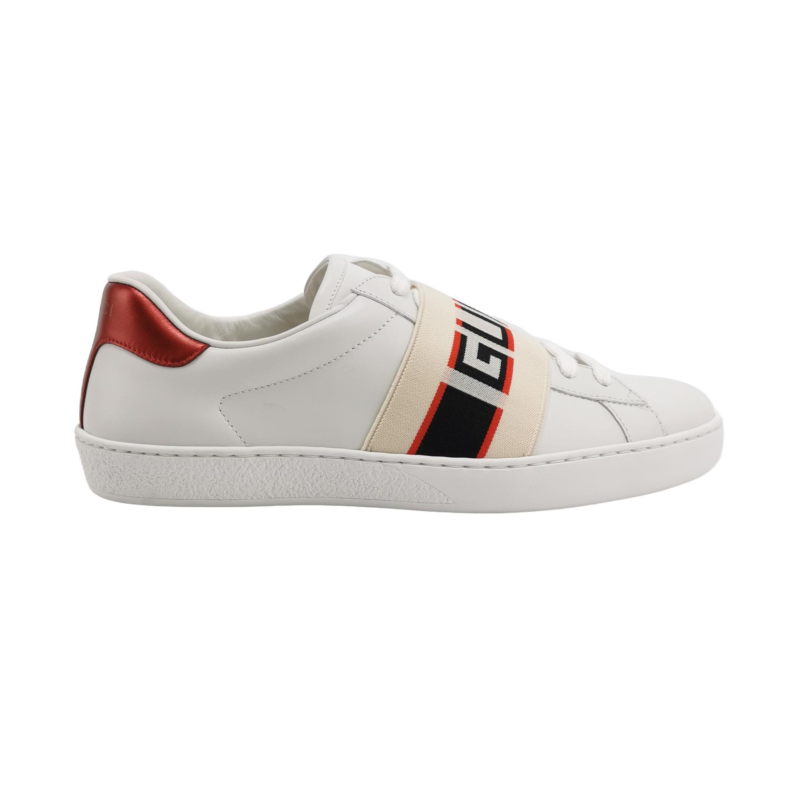 Gucci Gucci Logo Strap Ace Sneakers 38.5 Size US 8.5 / IT 38.5 - 1 Thumbnail