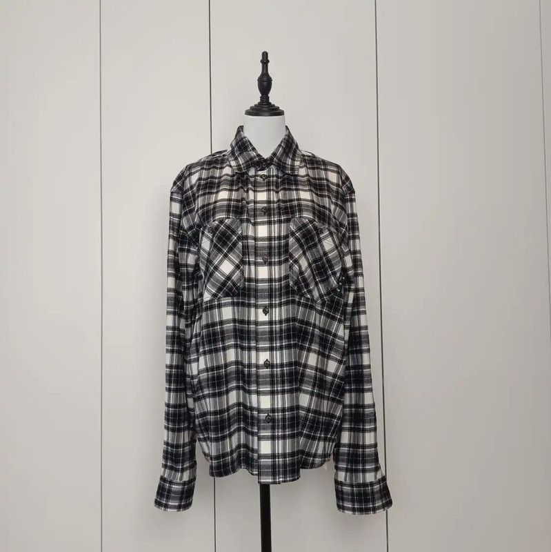 Off-White Off-White Black Checkered Long Sleeve Shirt 0089 Size M / US 6-8 / IT 42-44 - 1 Thumbnail