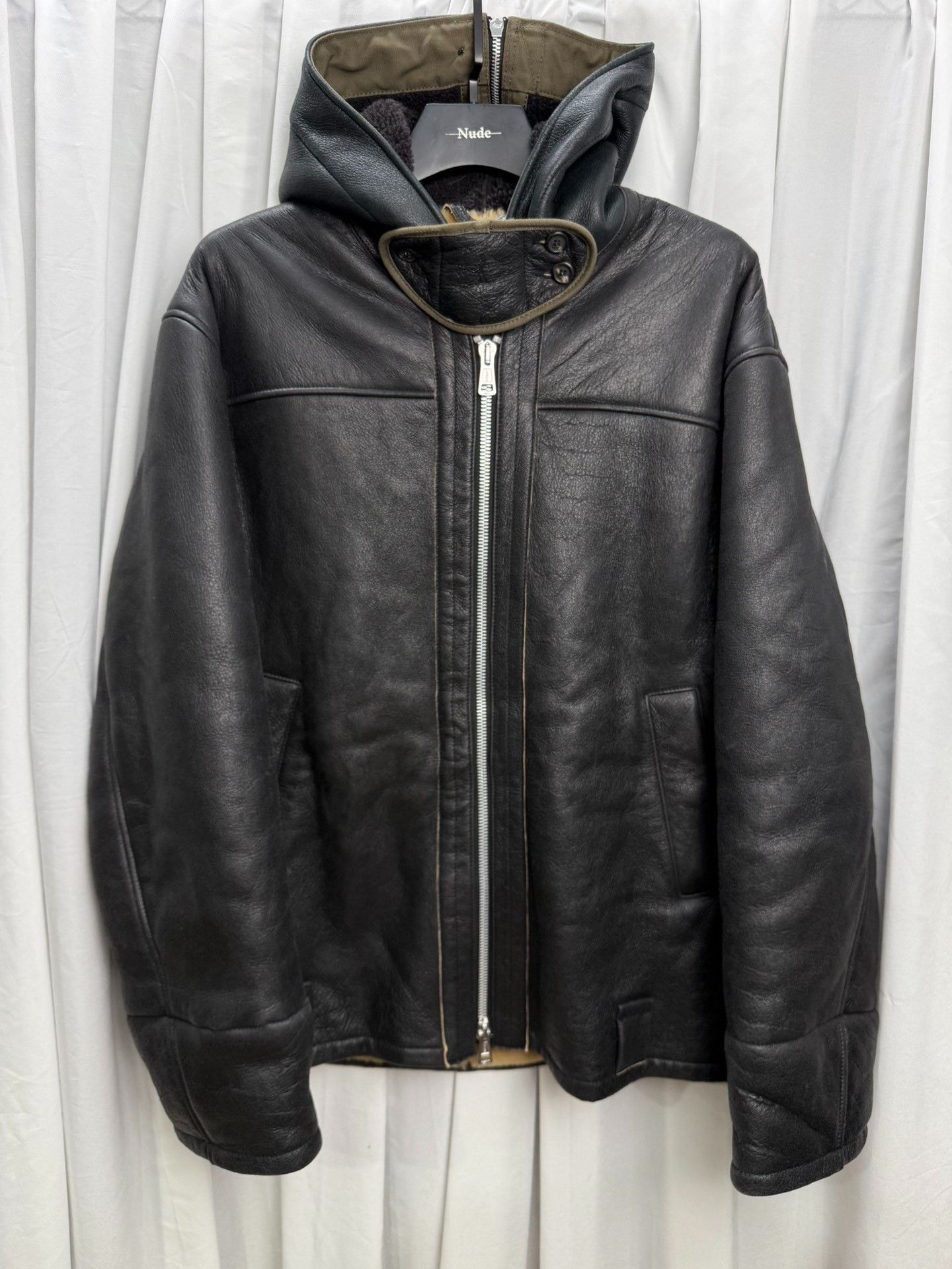 Our Legacy Our Legacy Black Leather Fur Coat Size US M / EU 48-50 / 2 - 1 Thumbnail