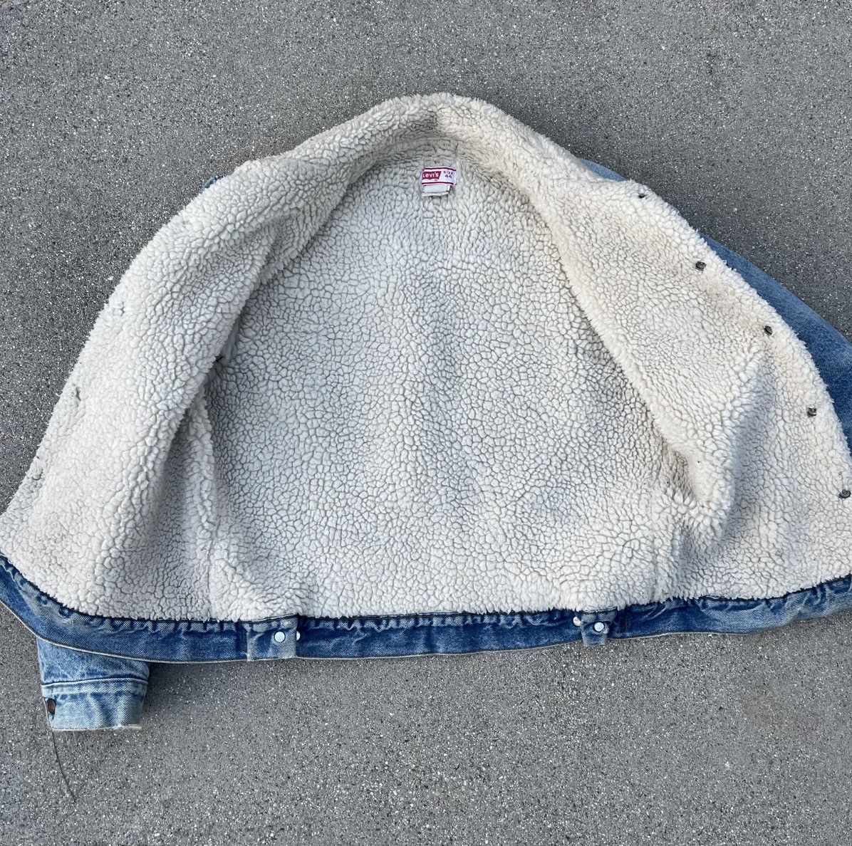 Levi's Vintage Levi’s Orange Tab Sherpa Lined Trucker Jacket 44 Size US M / EU 48-50 / 2 - 13 Thumbnail