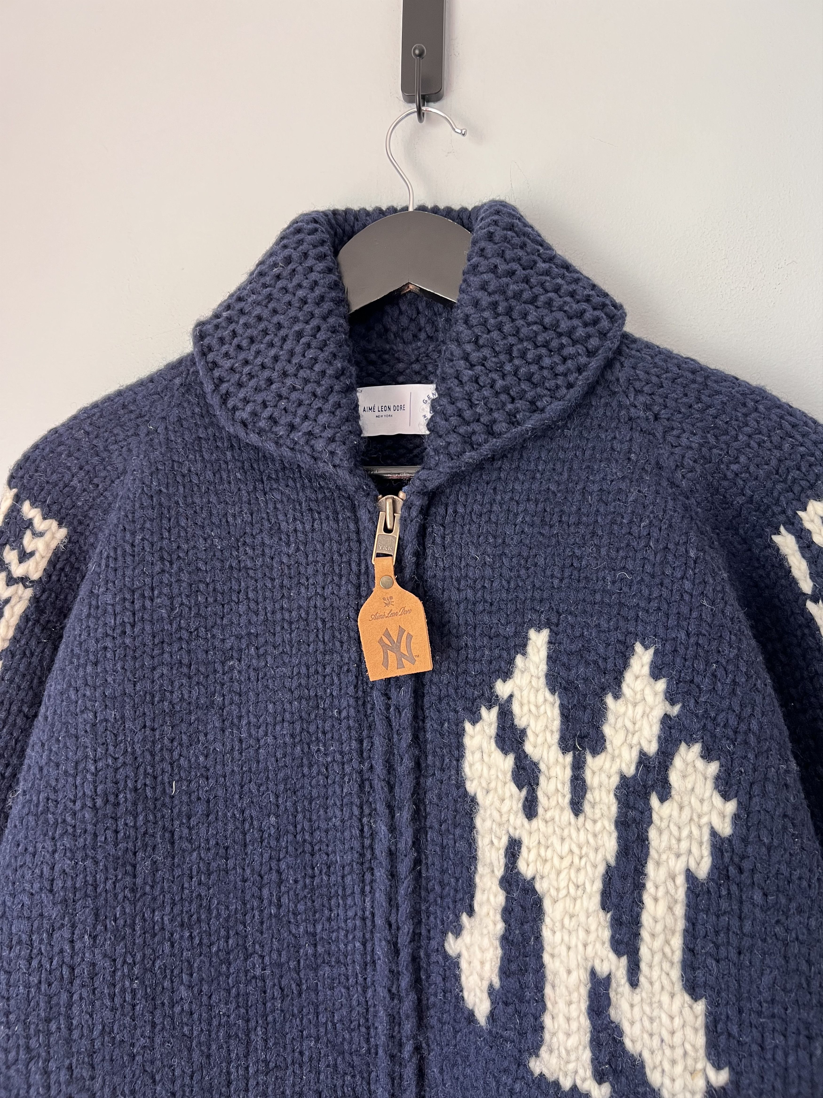 Aime Leon Dore Aime Leon Dore New York Yankees Hand Knit Sweater in Navy Size US L / EU 52-54 / 3 - 2 Thumbnail
