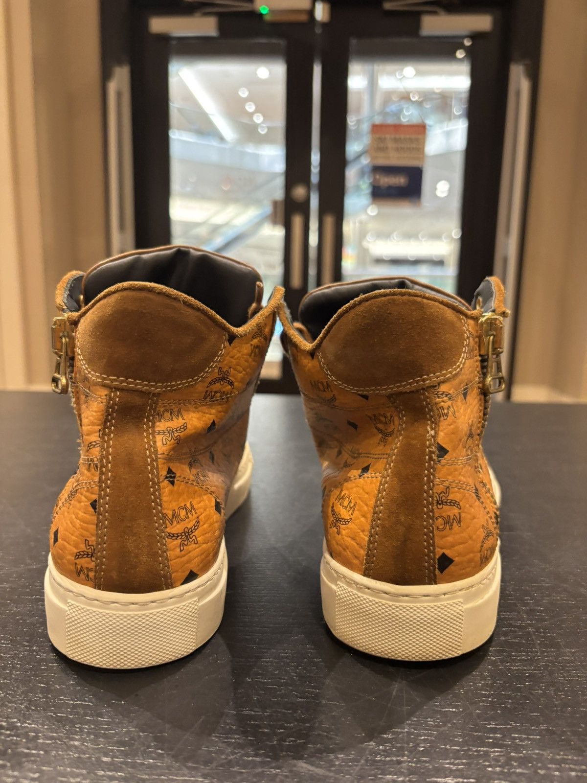 MCM MCM Leather High Top Sneaker Size US 7 / EU 40 - 3 Thumbnail