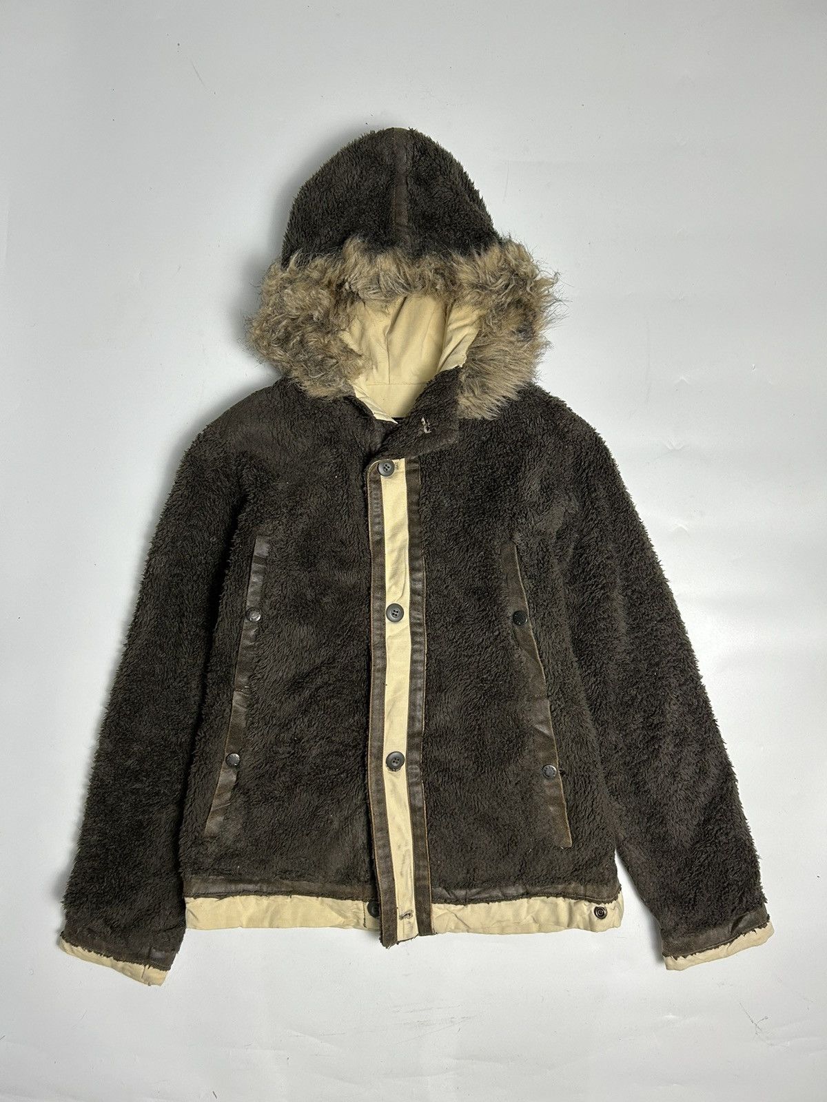 Avirex AVIREX FAUX FUR HOODIE FLEECE JACKET Size US S / EU 44-46 / 1 - 2 Thumbnail