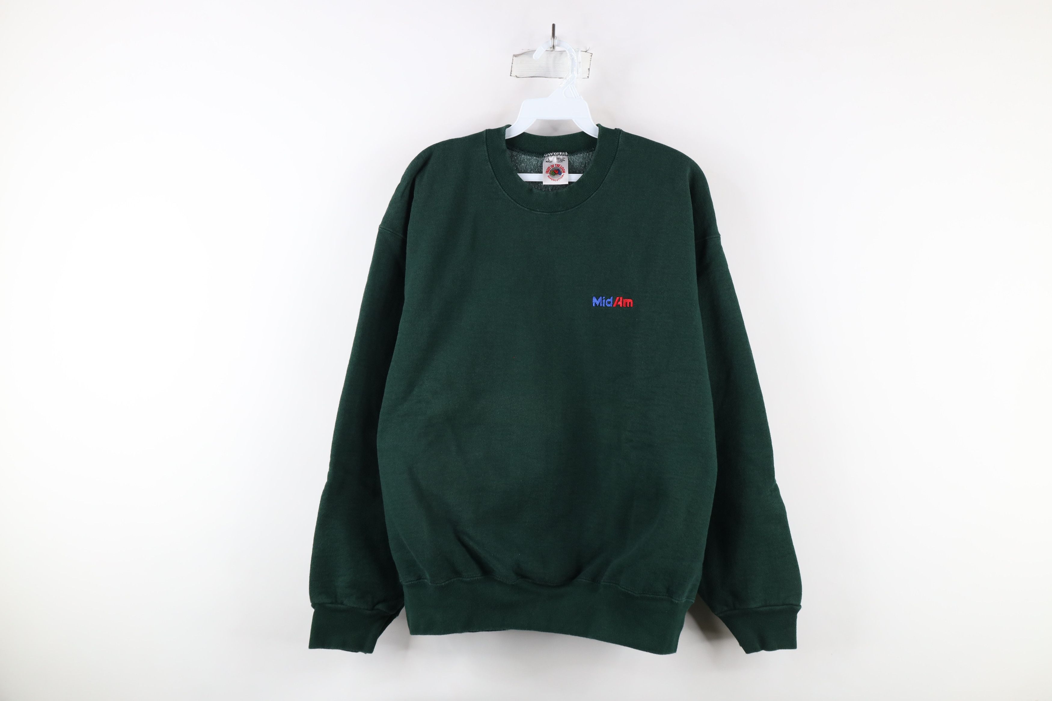 Vintage Vintage 90s Mid Am Building Supplies Heavyweight Sweatshirt Size US L / EU 52-54 / 3 - 1 Thumbnail
