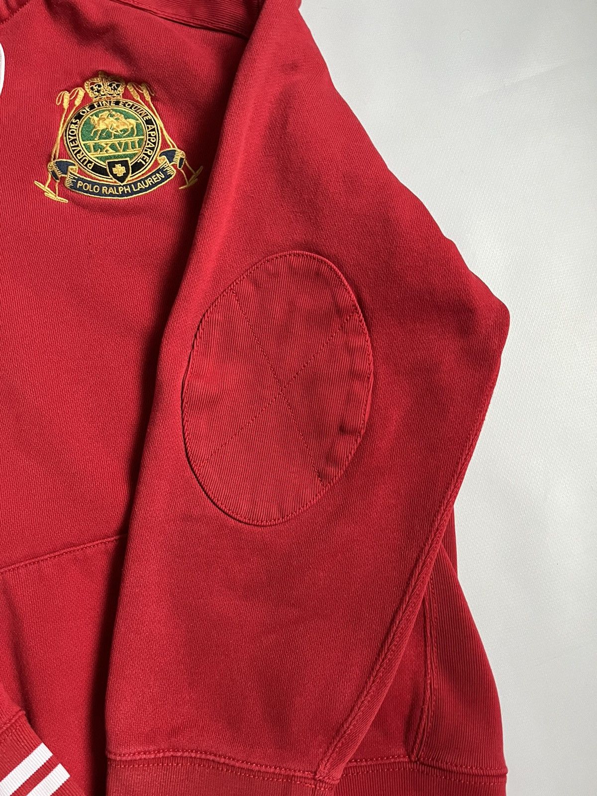Polo Ralph Lauren Vintage 90s Polo Ralph Lauren 3 Men Red Pocket Hoodie Size US XL / EU 56 / 4 - 10 Thumbnail