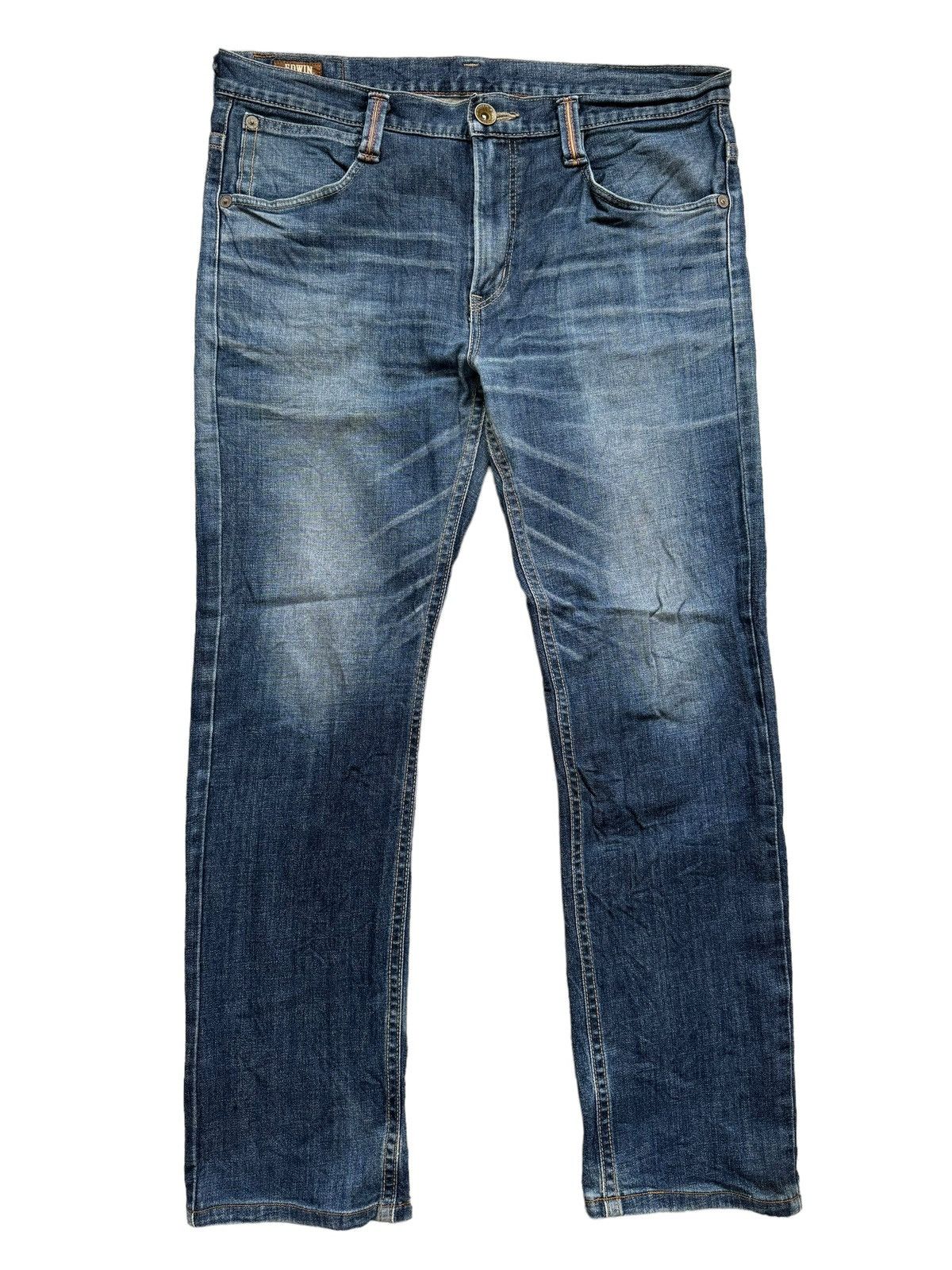 Edwin Edwin Exclusive Vtg Distressed Denim Jeans Size US 38 / EU 54 - 2 Thumbnail