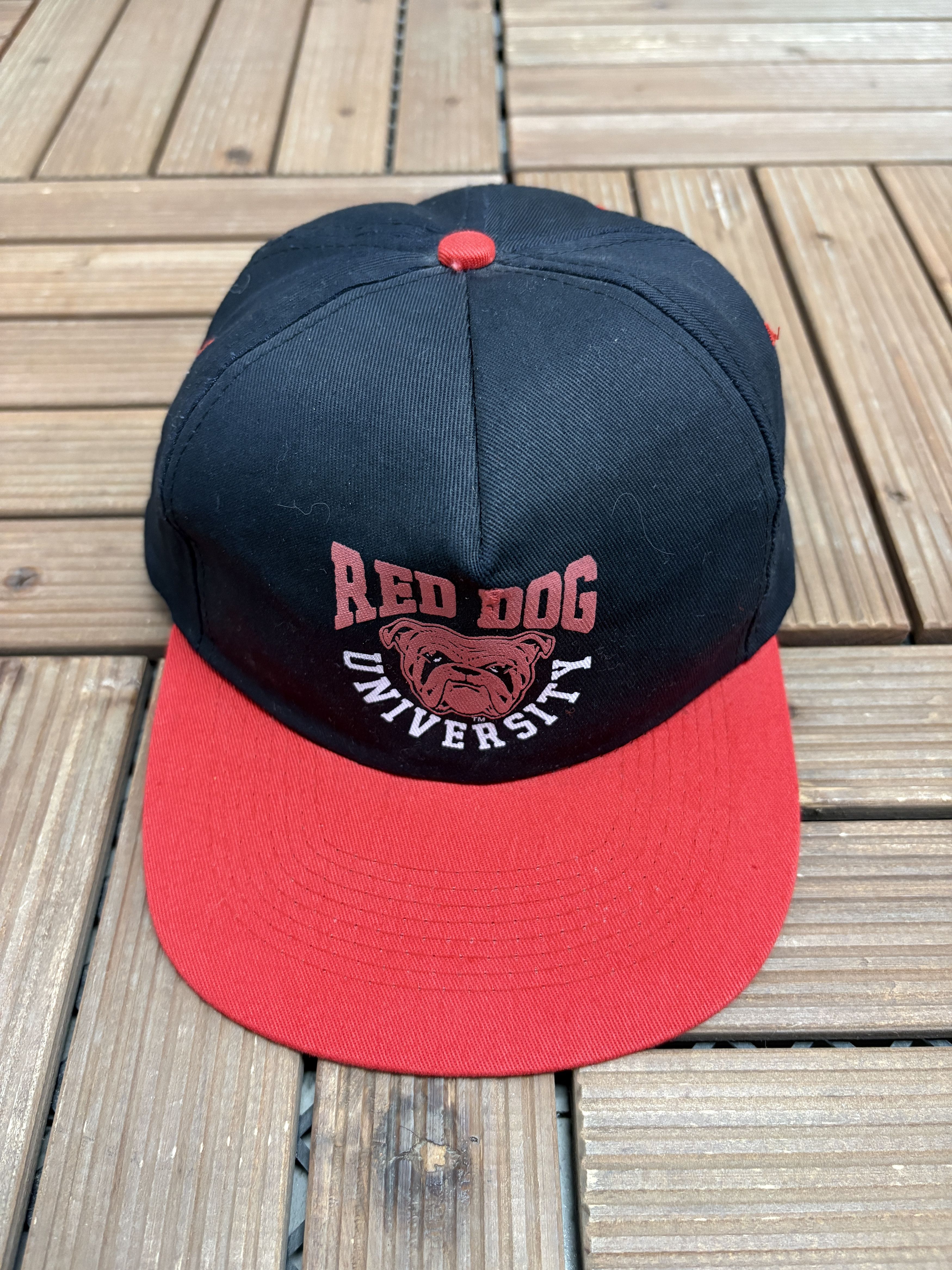 Vintage Red Dog Beer University Vintage Black Snap Back Hat Size ONE SIZE - 2 Thumbnail