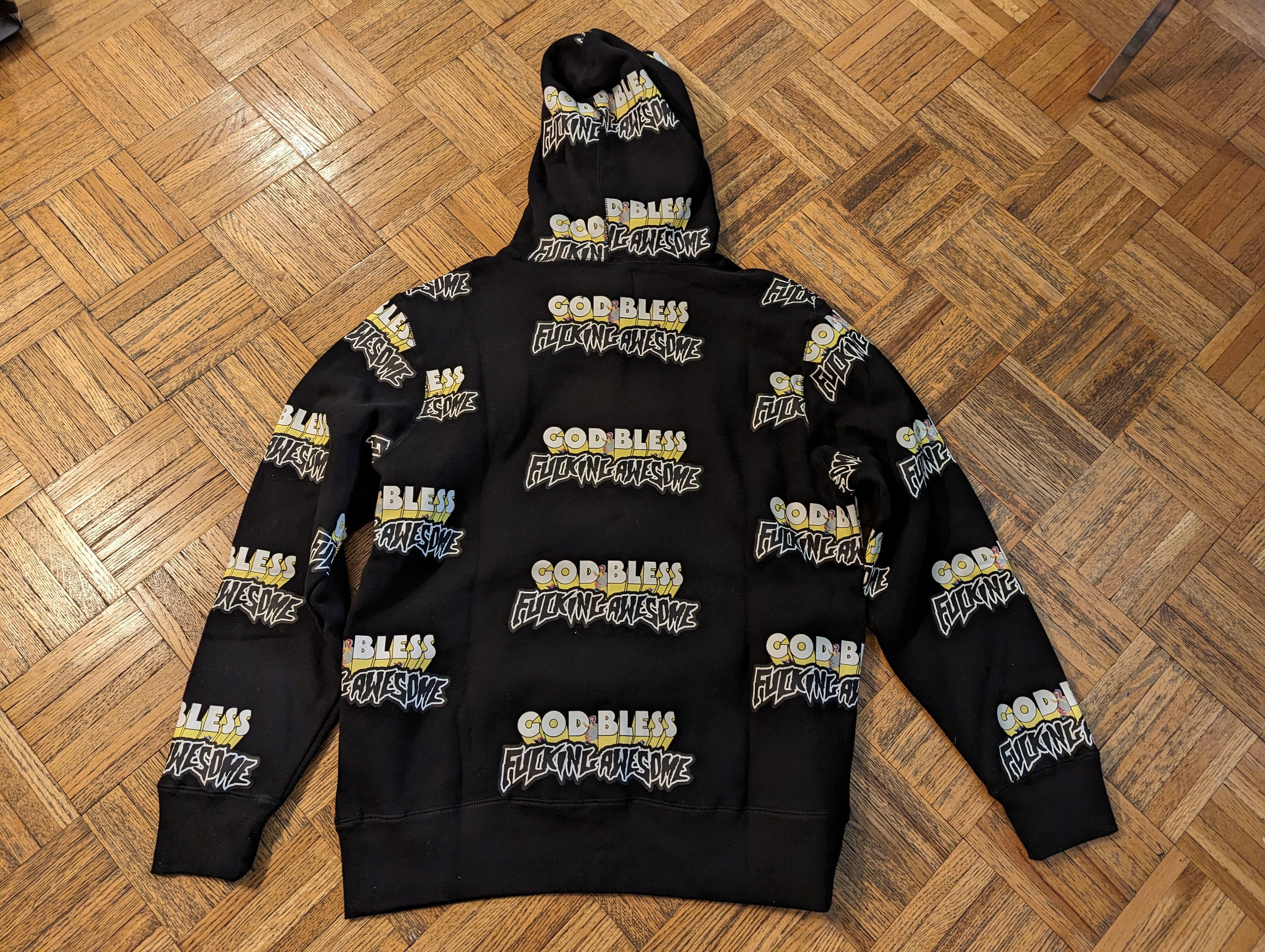 Fucking Awesome GOD BLESS FA HOODIE RARE Size US L / EU 52-54 / 3 - 6 Thumbnail