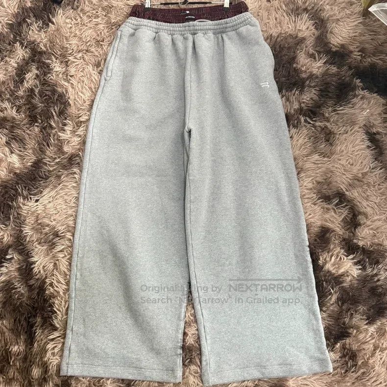 Balenciaga Balenciaga size S Double Waist Wide Leg Grey Plaid Trouser Size US 27 - 1 Thumbnail