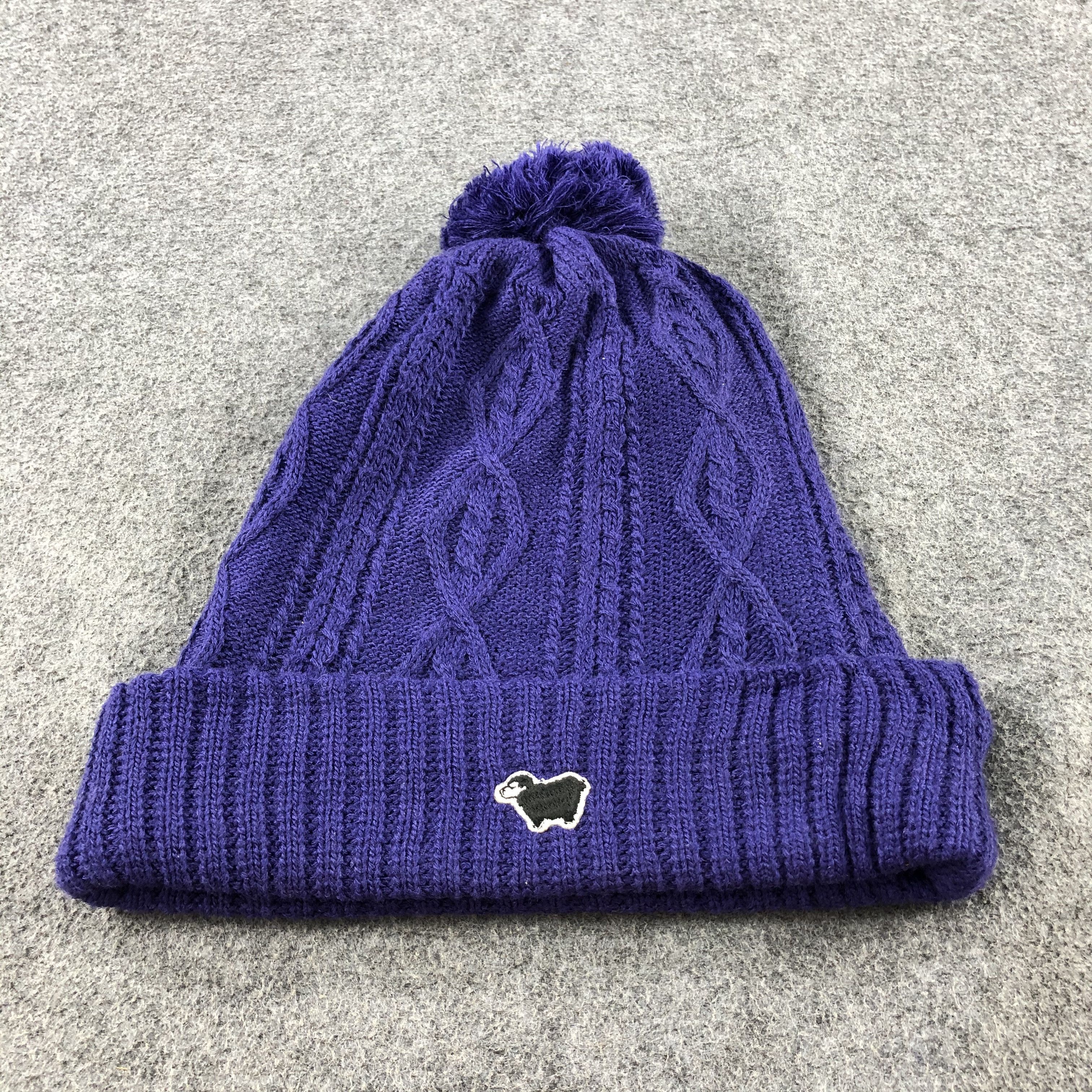 Japanese Brand Unknown Cable Knit Bobble Beanie Snowcap B445 Size ONE SIZE - 3 Thumbnail