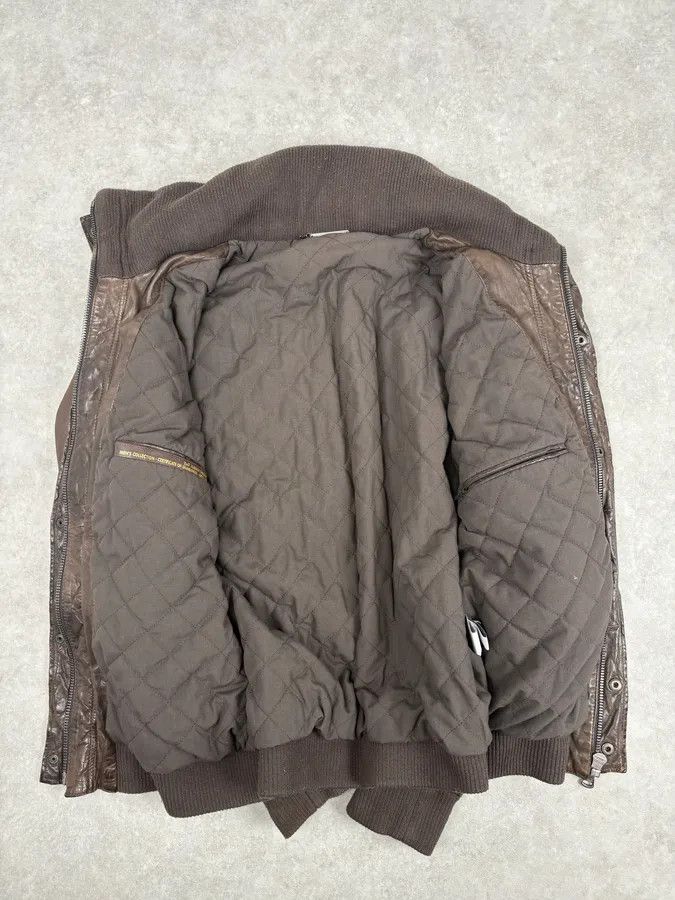 Dolce & Gabbana 2000s Dolce & Gabbana Brown Premium Biker Leather Jacket Size US S / EU 44-46 / 1 - 10 Thumbnail