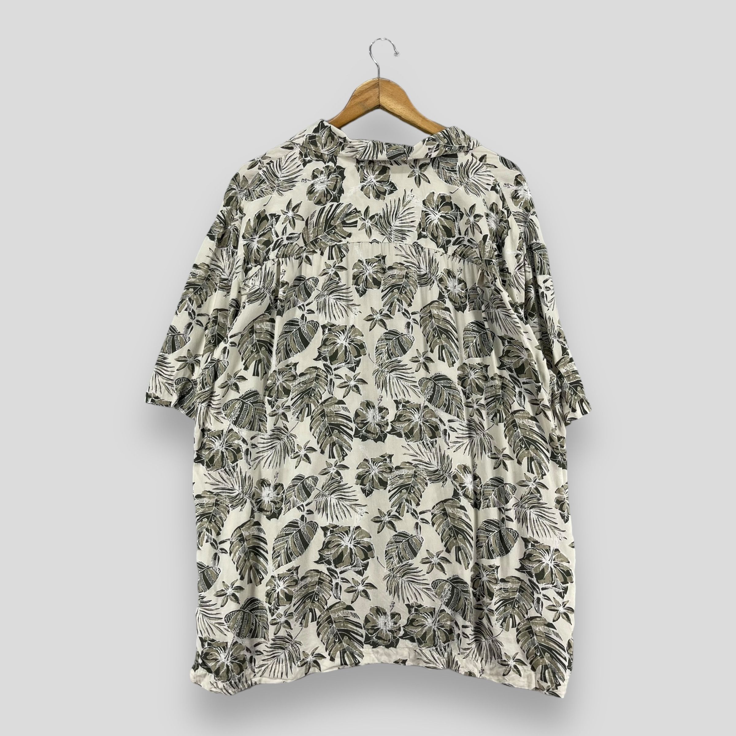 Puritan PURITAN Tropical Hibiscus Floral Motive Button Up Shirt Size US XL / EU 56 / 4 - 7 Thumbnail