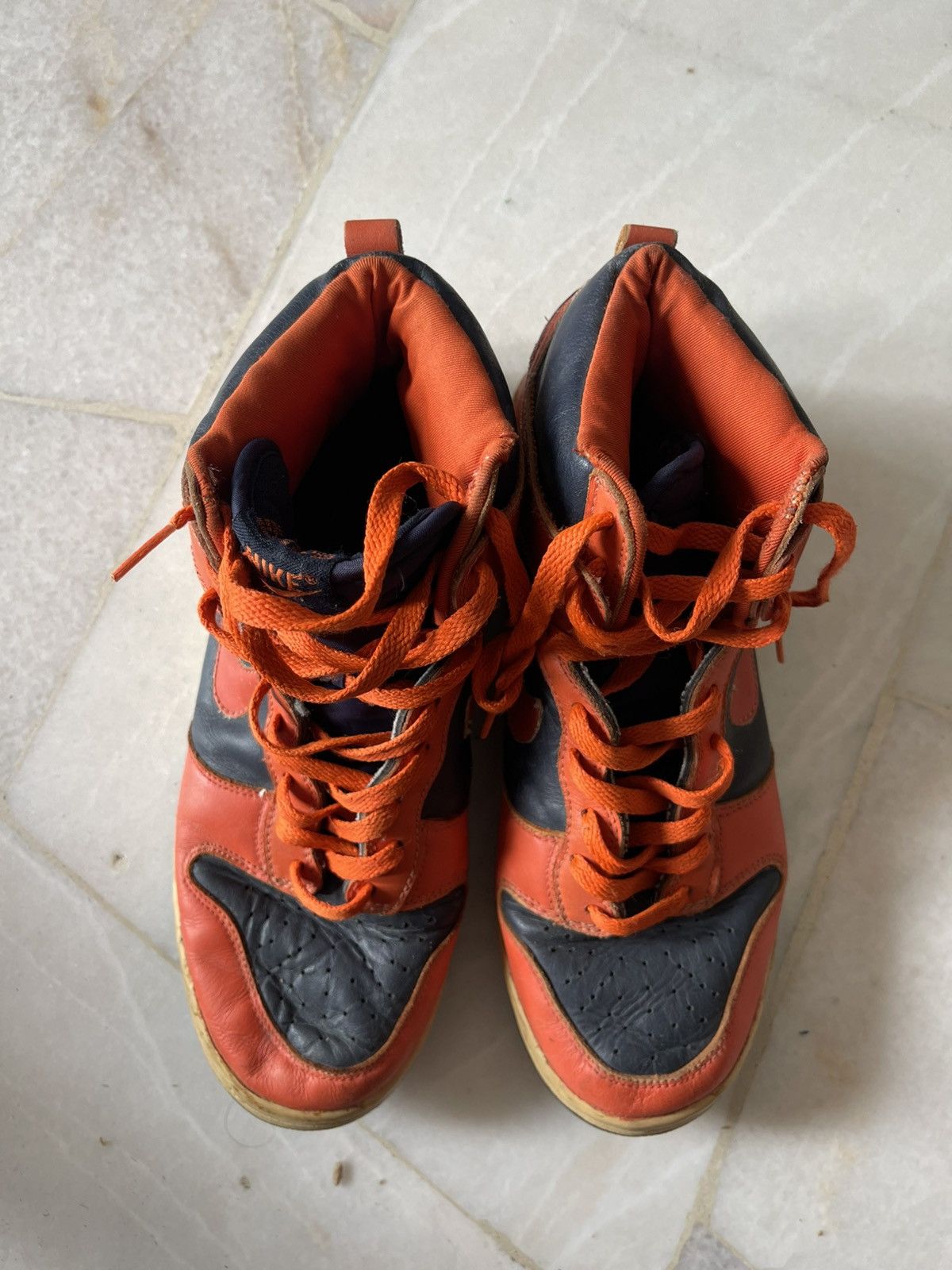 Nike 2002 Nike Dunk Obsidian Collage Orange Size US 9.5 / EU 42-43 - 10 Thumbnail