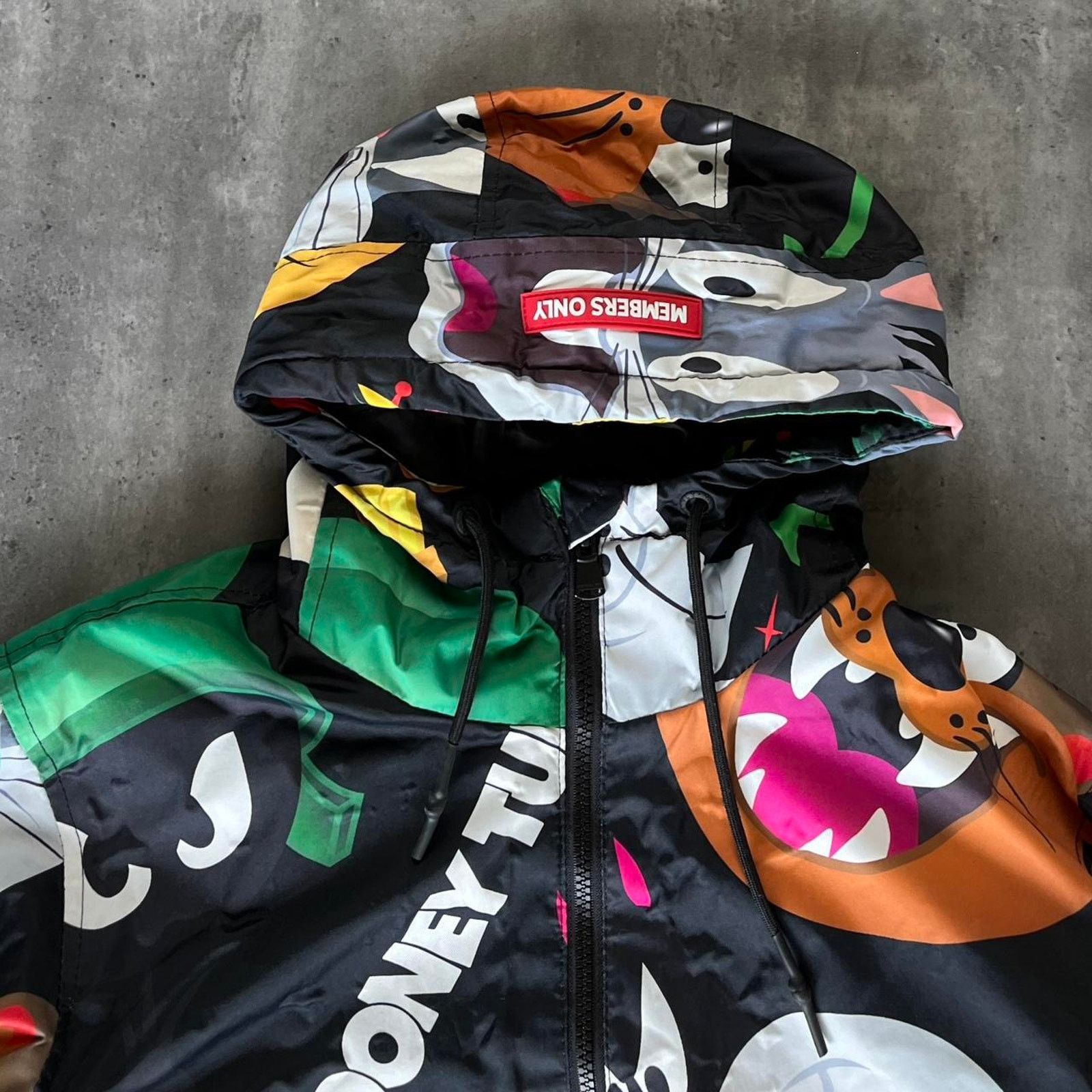 Cartoon Network × Members Only Crazy Vintage Y2K Looney Tunes Members Only Jacket Hoodie Size US M / EU 48-50 / 2 - 3 Thumbnail