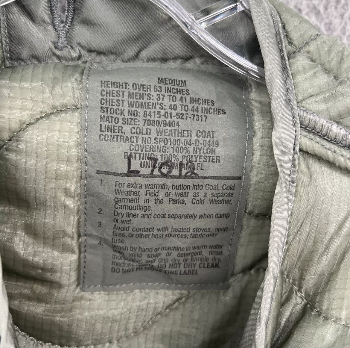 Vintage 90s Military Quilted Puffer Size US M / EU 48-50 / 2 - 7 Thumbnail