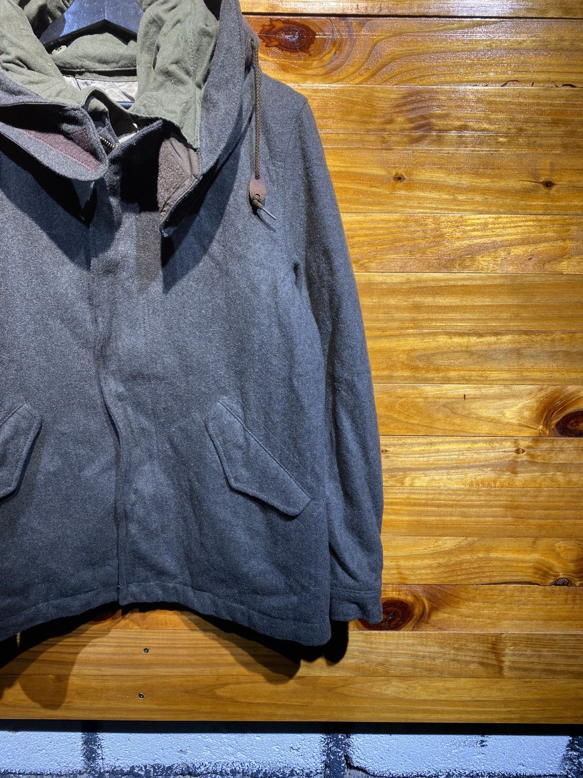 United Arrows UNITED ARROWS GREEN LABEL RELAXING MILITARY WOOL JACKET Size US S / EU 44-46 / 1 - 4 Thumbnail
