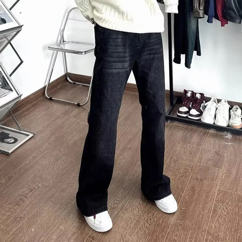 Japanese Brand × Jean Retro loose straight leg micro flared jeans Size US 32 / EU 48 - 2 Thumbnail