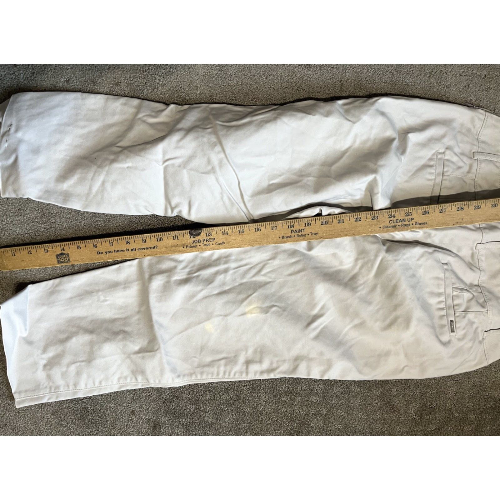 White House Black Market White House Black Market Pants Beige Slim Ankle Side Zip Size 6 Cotton Blend, Wool? No, ignore. Size 28" / US 6 / IT 42 - 6 Thumbnail