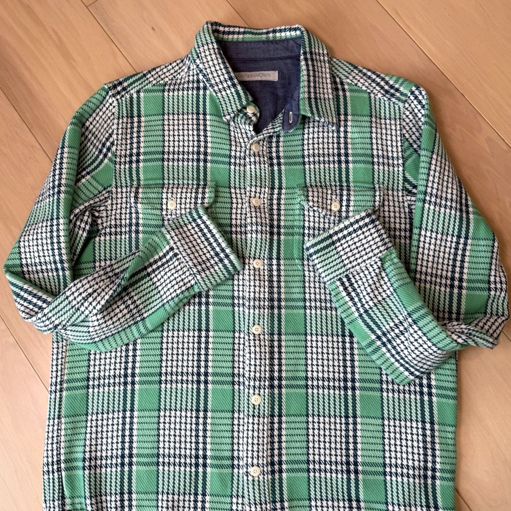 Outerknown Outerknown Blanket Shirt Medium Multicolor Plaid Cotton Button-Up - Casual Workwear, Mens, Long Sleeve, Logo, Pockets, All Seasons Size US M / EU 48-50 / 2 - 5 Thumbnail