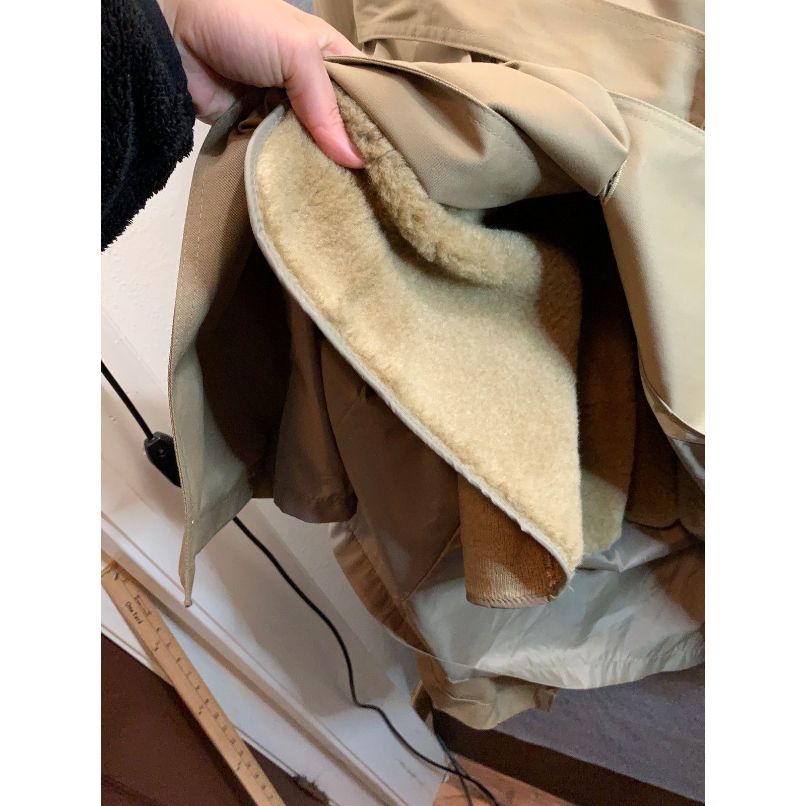 Leather Park Wilshire Trench Coat Womens Size 44L Khaki Size L / US 10 / IT 46 - 12 Thumbnail