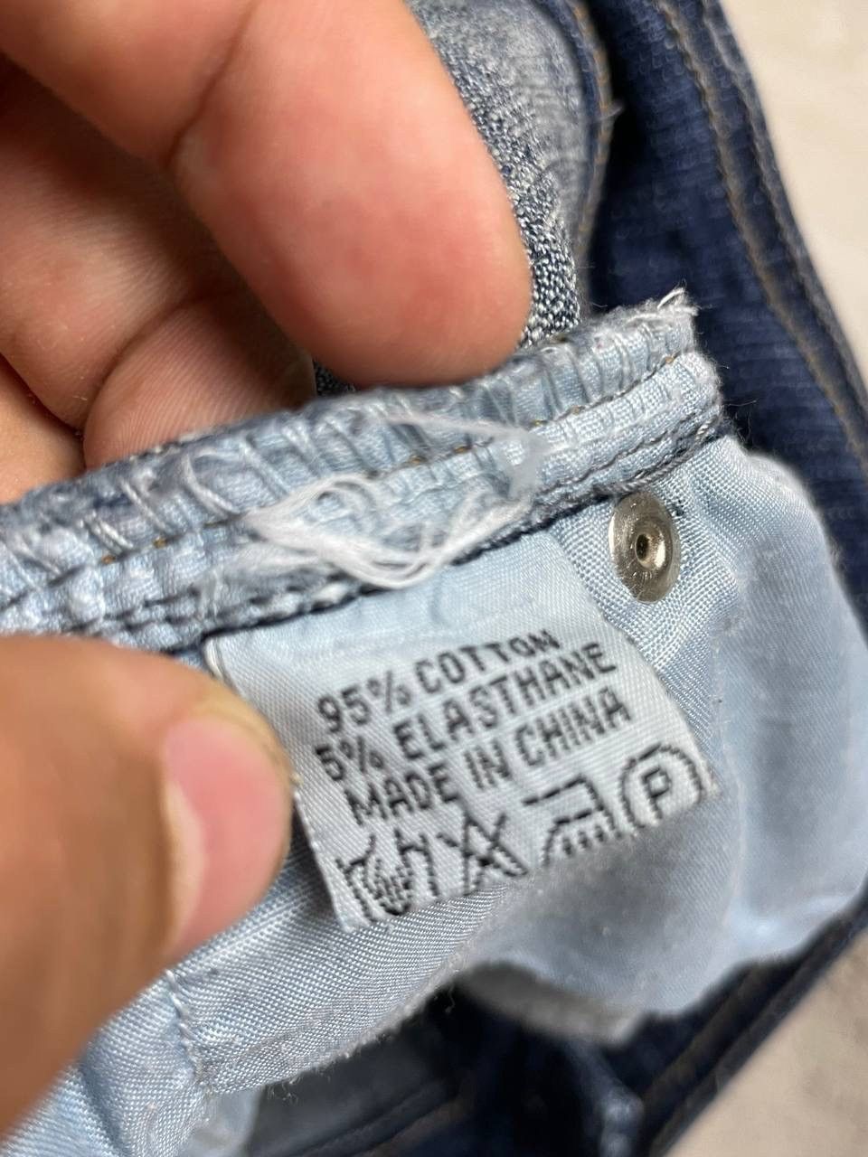 Other Vintage 90’s Baggy Jeans Big CENTER Logo Japanese Style Size US 38 / EU 54 - 10 Thumbnail