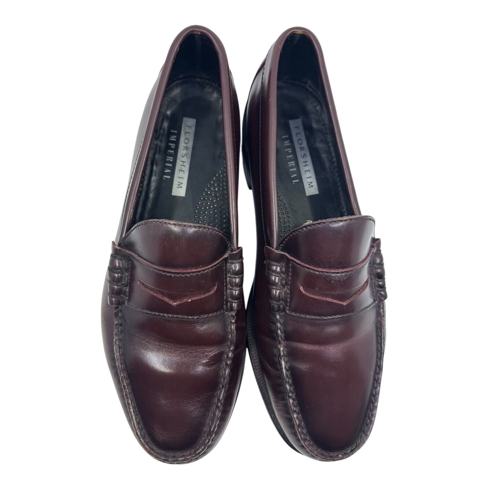 Florsheim Florshiem Imperial Mens Leather Penny Loafers Size 10.5 3e Size US 10.5 / EU 43-44 - 2 Thumbnail