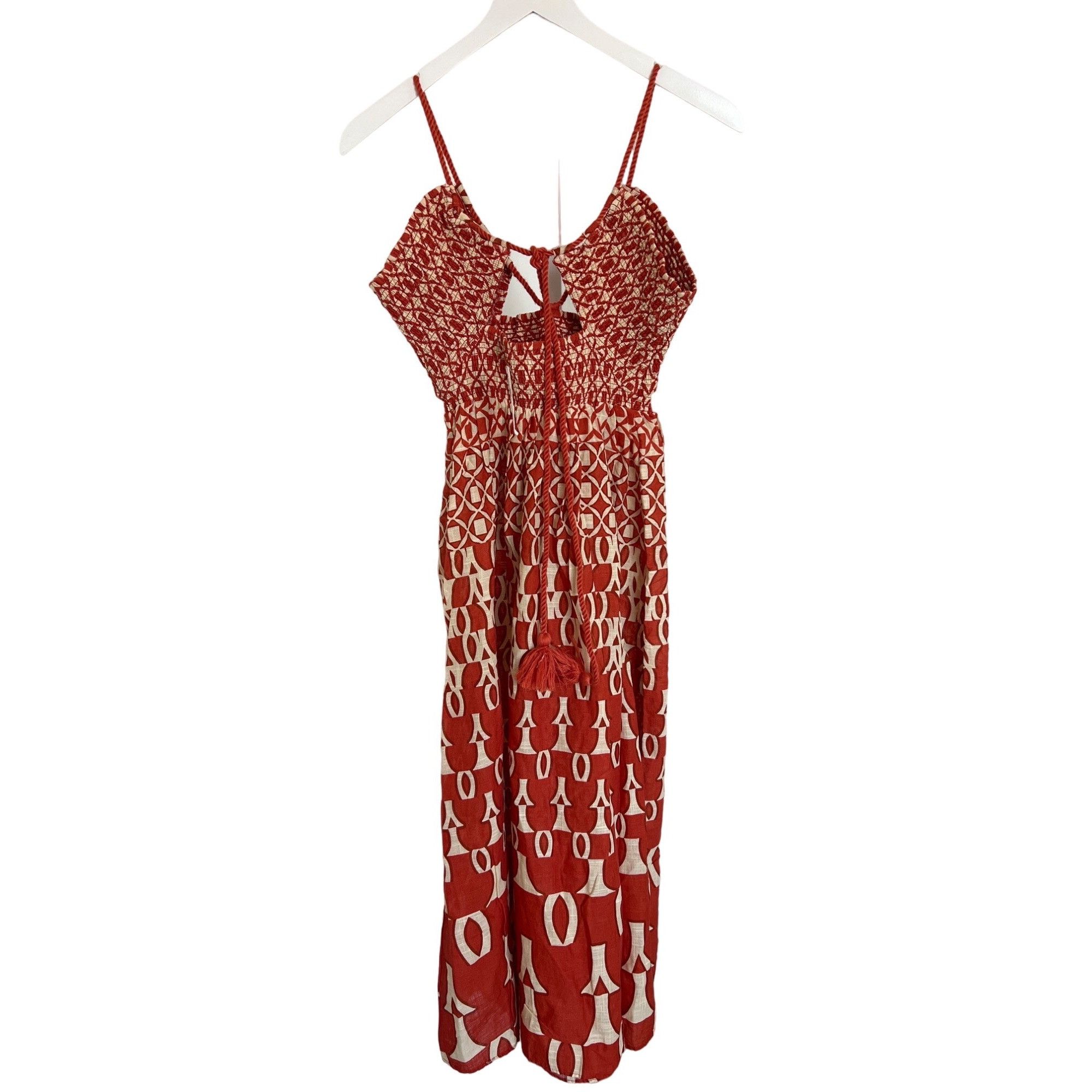 Anthropologie Anthropologie Smocked Midi Dress With Front Slits Size XS / US 0-2 / IT 36-38 - 7 Thumbnail