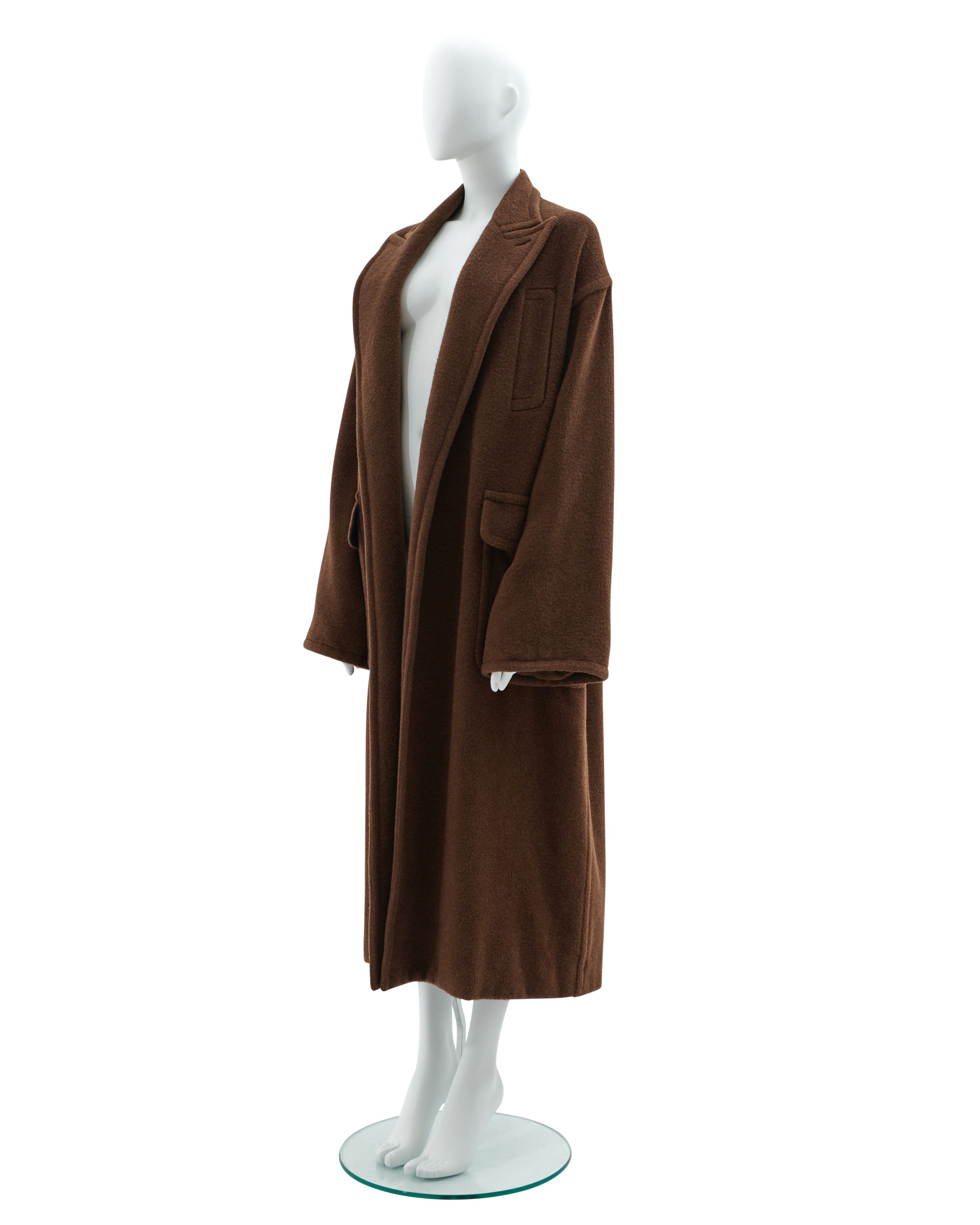 Jean Paul Gaultier F/W 1994 ‘Le Grand Voyage’ Caramel wool coat Size S / US 4 / IT 40 - 2 Thumbnail