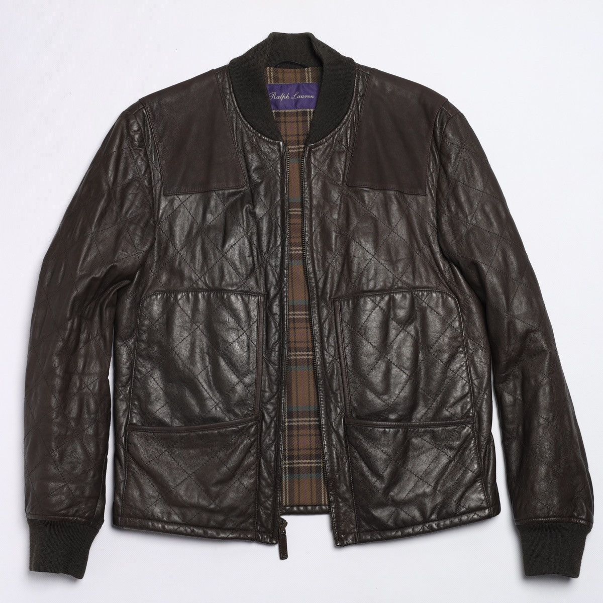 Ralph Lauren Purple Label Ralph Lauren Purple Label Lambskin Leather Bomber Jacket Size US M / EU 48-50 / 2 - 8 Thumbnail